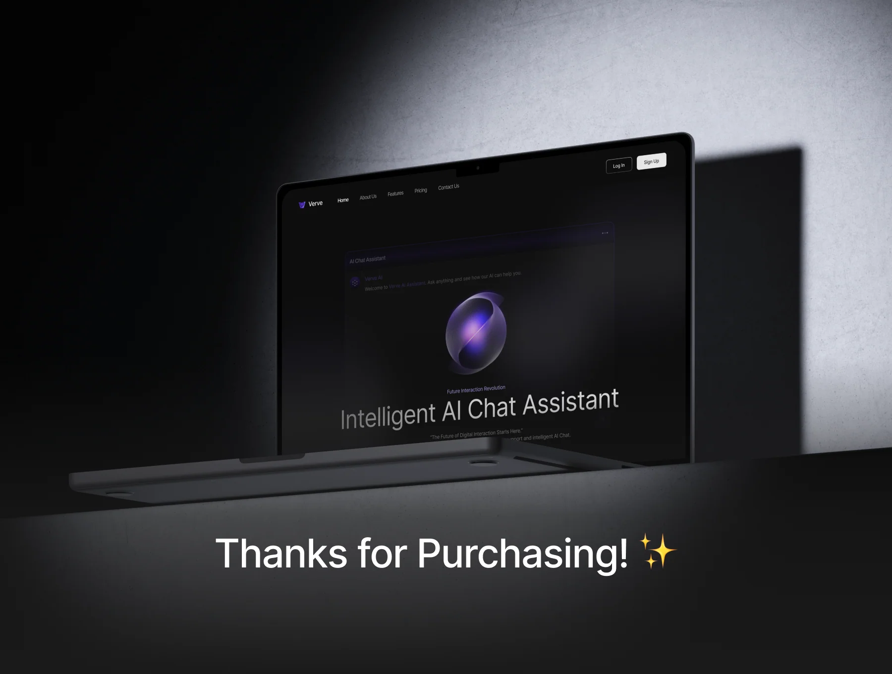 AI Chat Assistant Website UI Kit 6