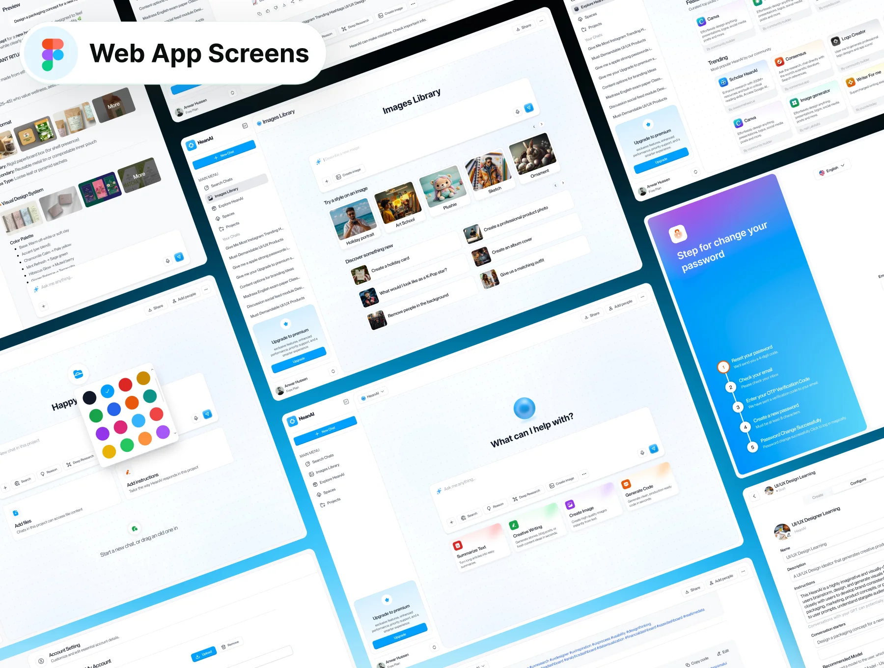 AI-Chatting  Dashboard UI Kit Design 4