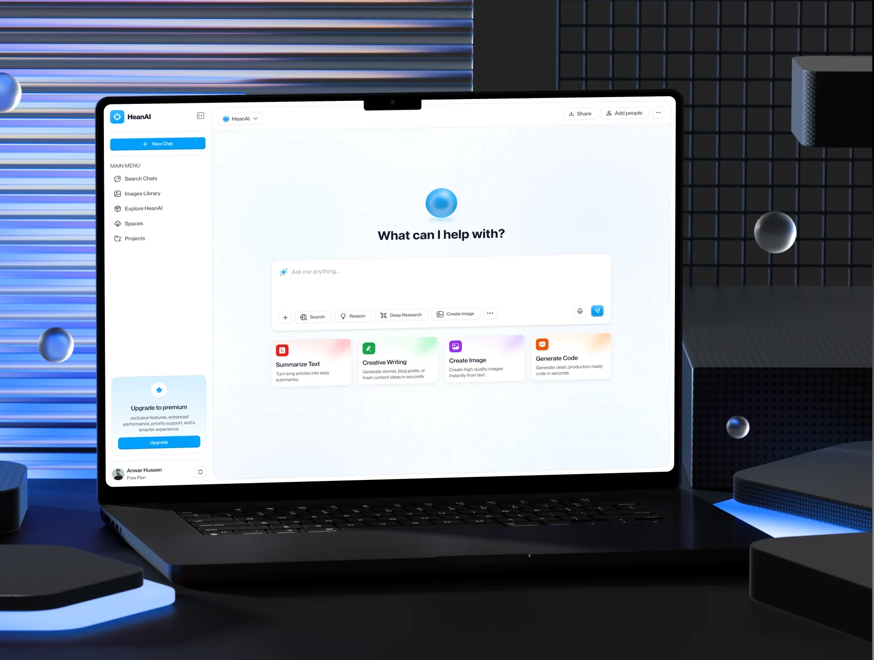 AI-Chatting  Dashboard UI Kit Design 6