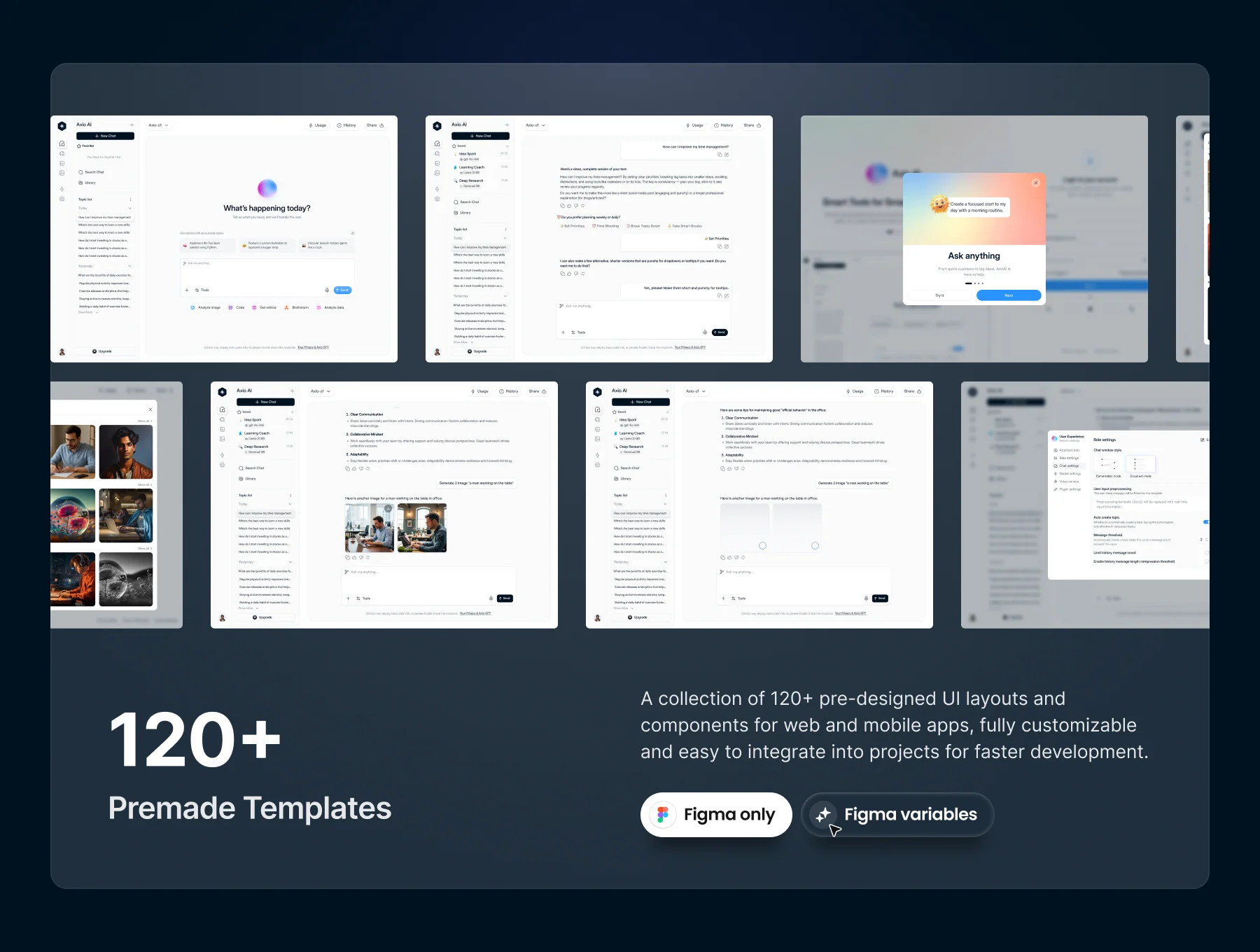 AI Chatting Web App UI Kit - AXIO.ai 4
