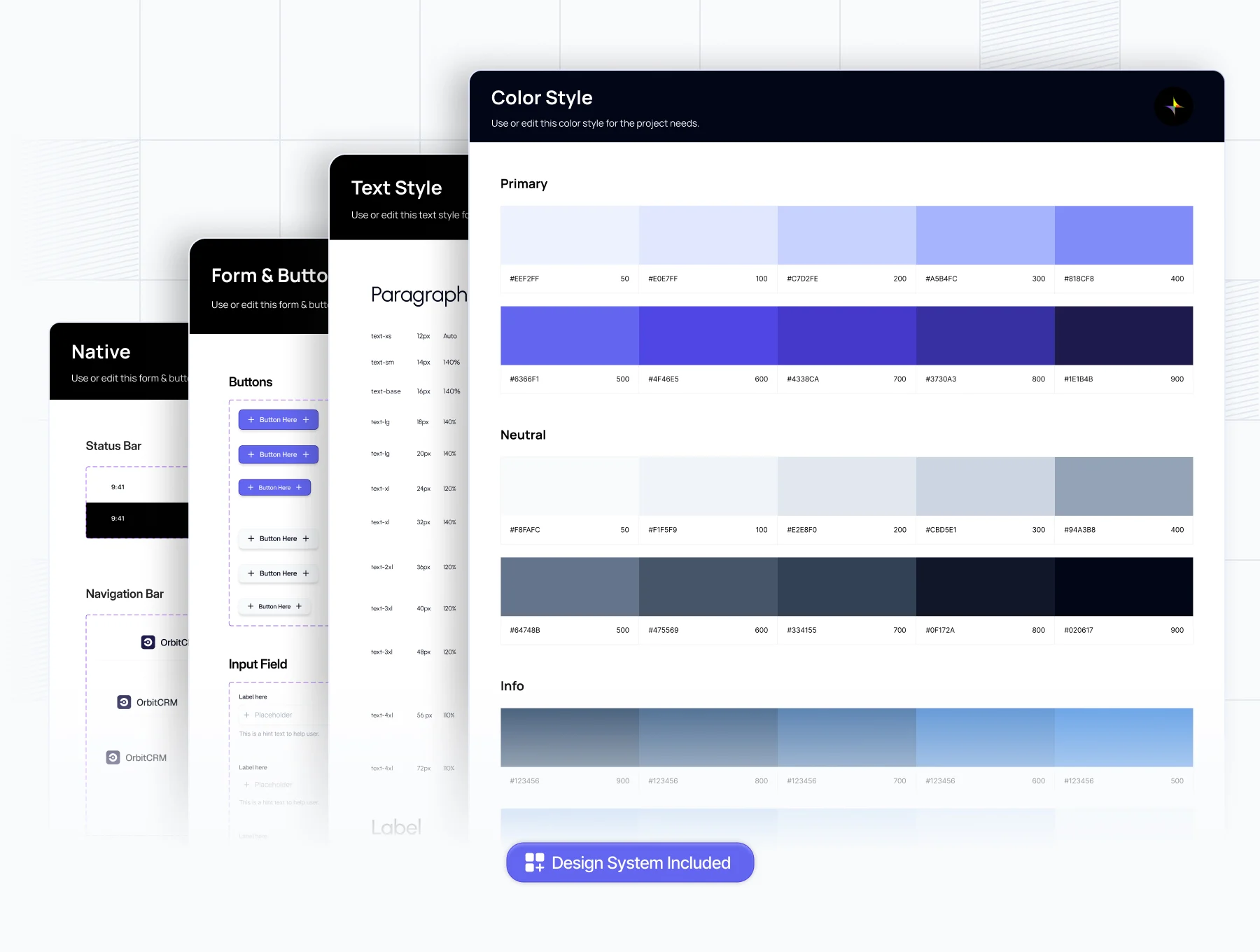 AI CRM Website UI Kit - Orbit 3