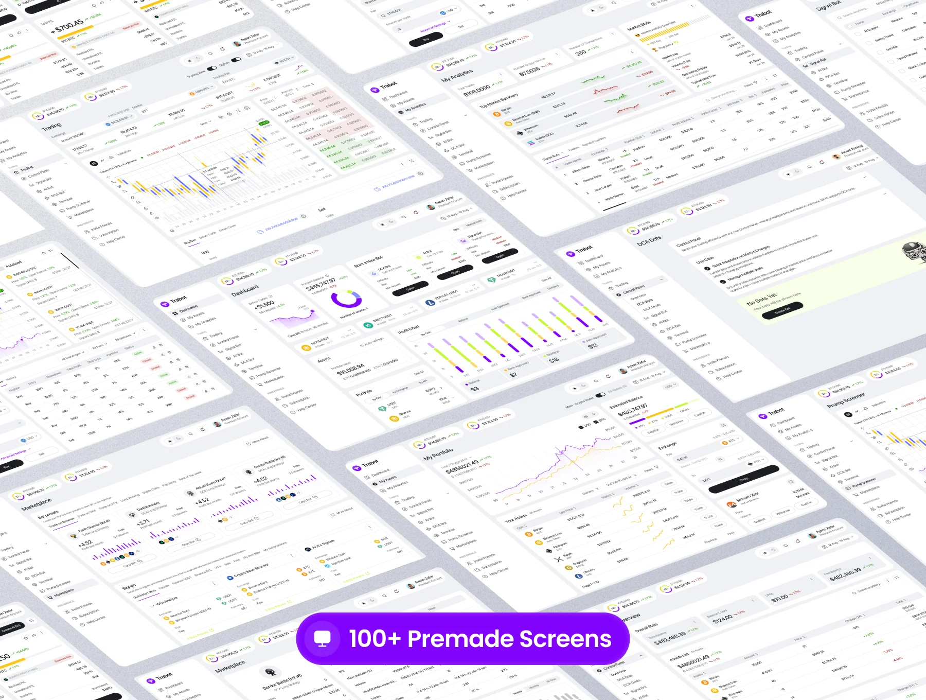 Trabot - AI Crypto Trading UI Kit 3