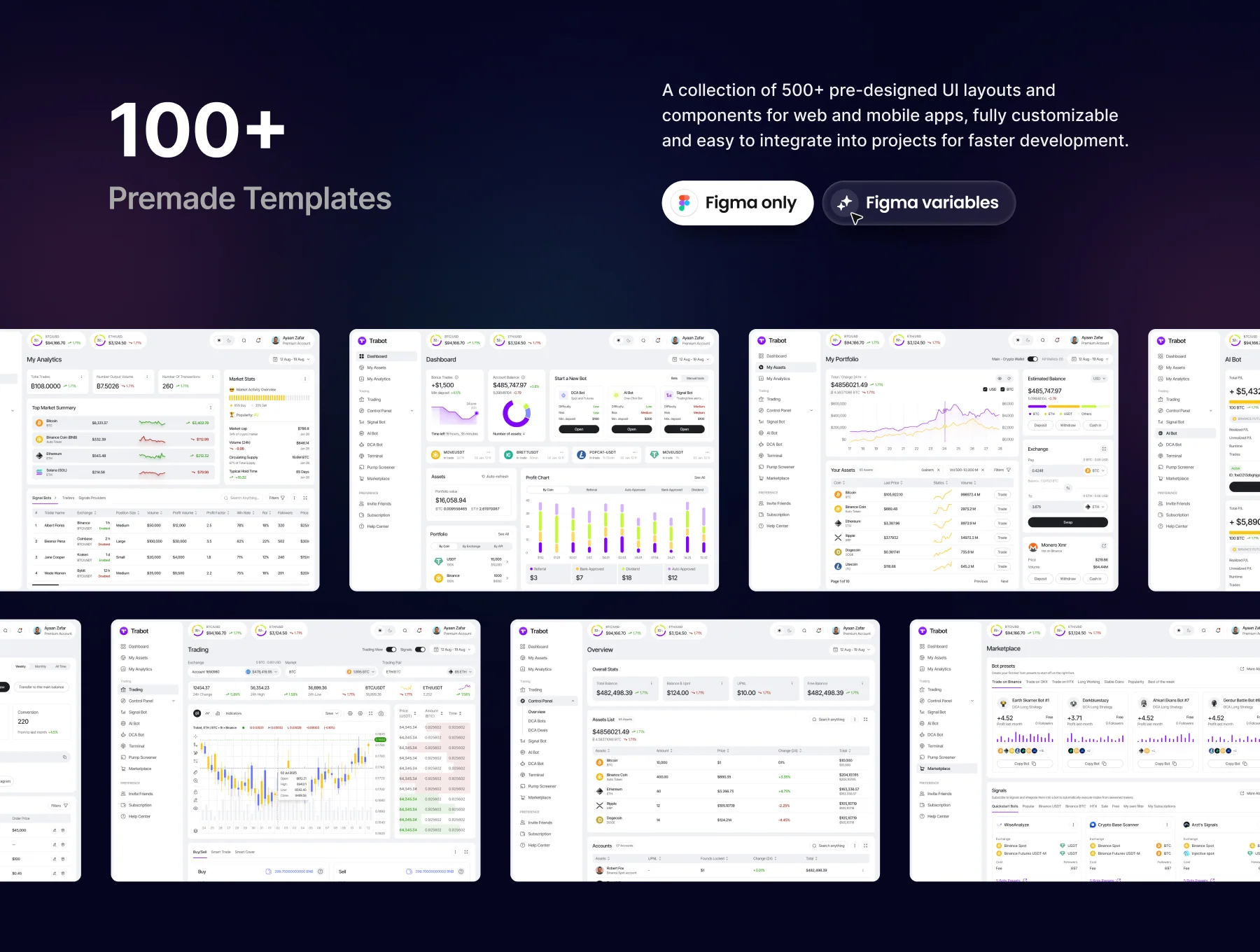 Trabot - AI Crypto Trading UI Kit 4