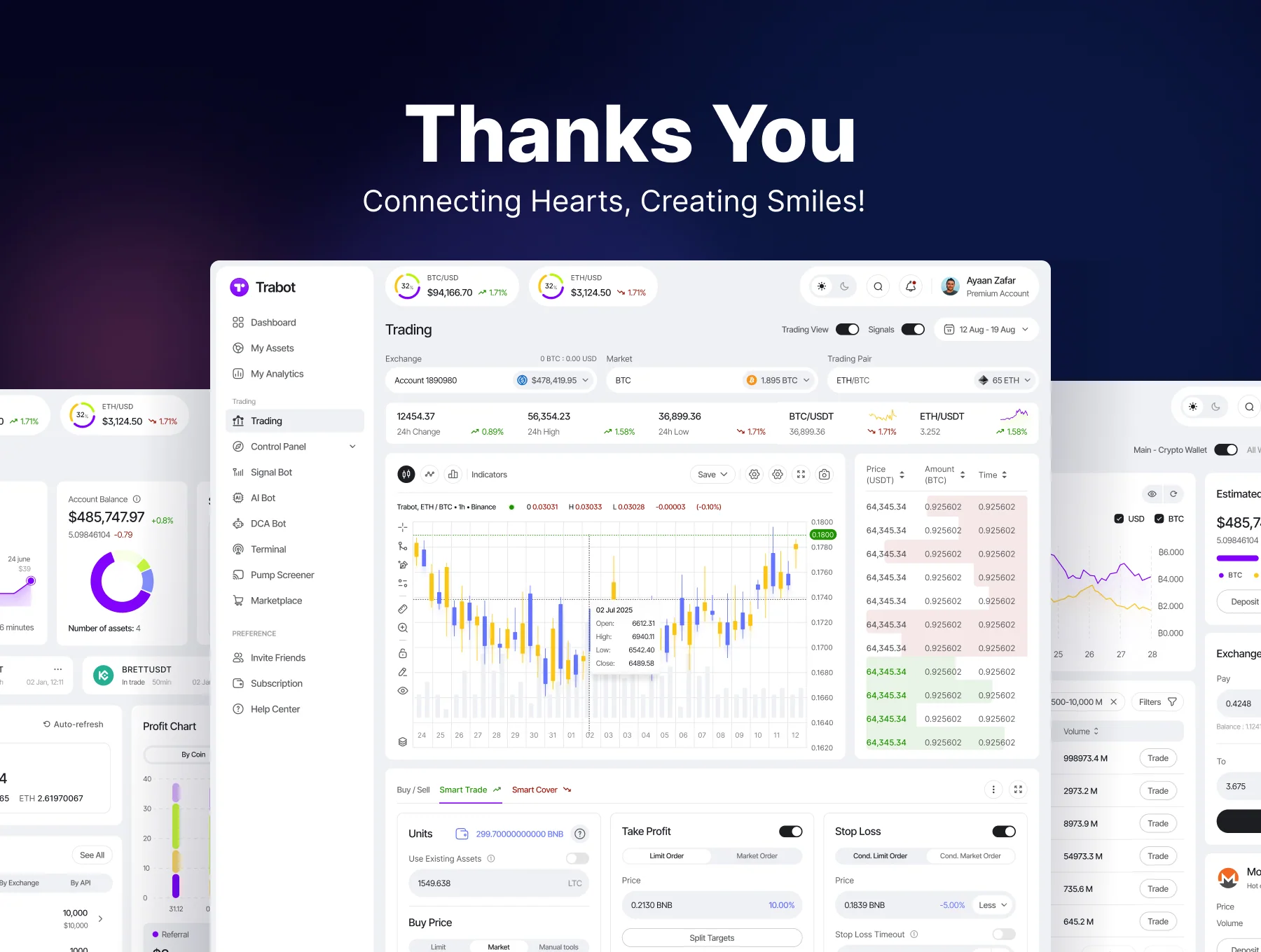 Trabot - AI Crypto Trading UI Kit 8