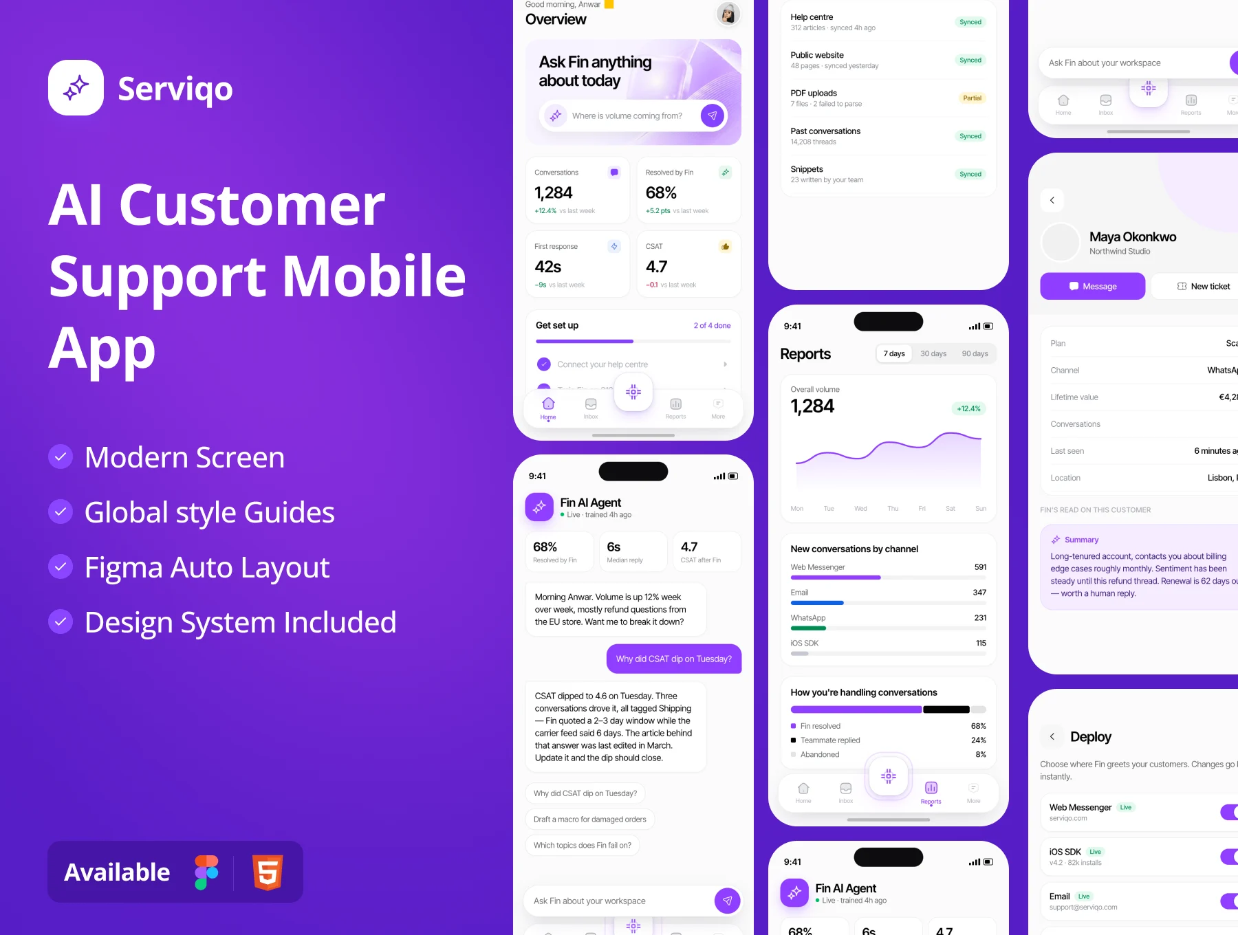 AI Customer Support Mobile App