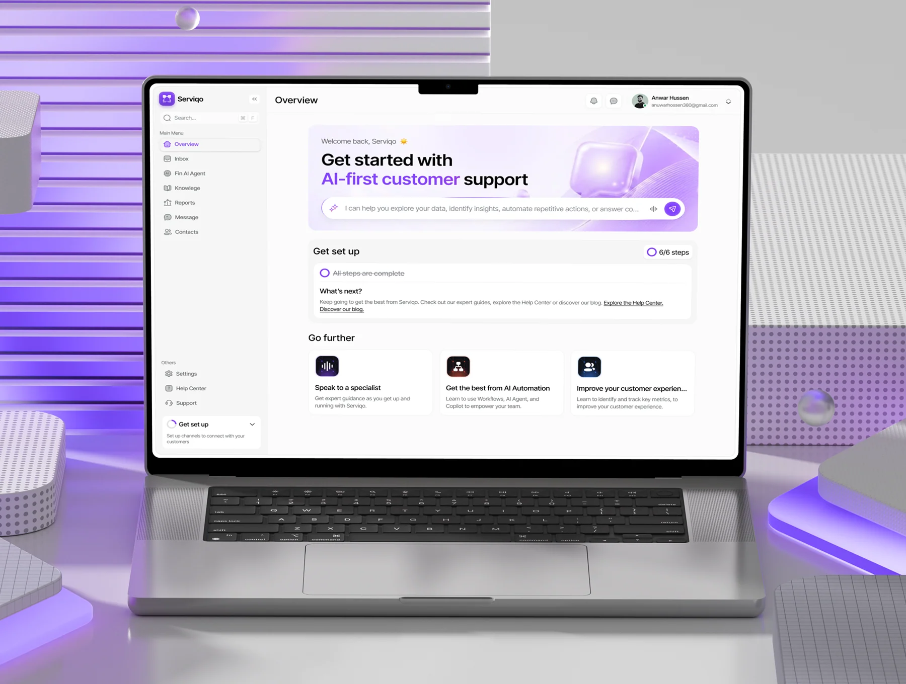 AI Customer Support Website & UI Kit 5