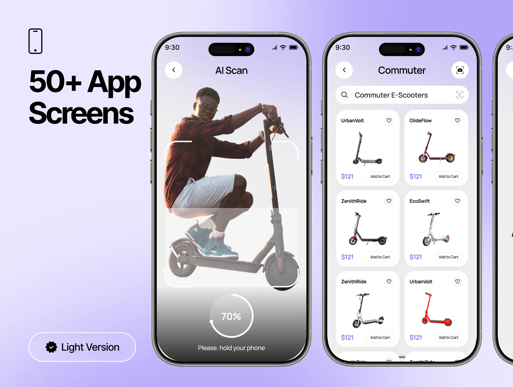 Scootopia - AI E-Scooter Ecommerce Mobile App UI Kit 4