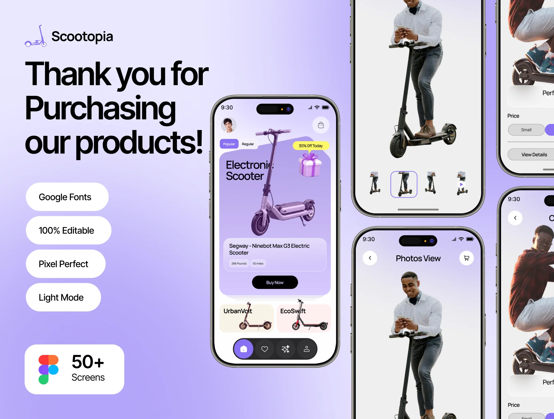 Scootopia - AI E-Scooter Ecommerce Mobile App UI Kit 6