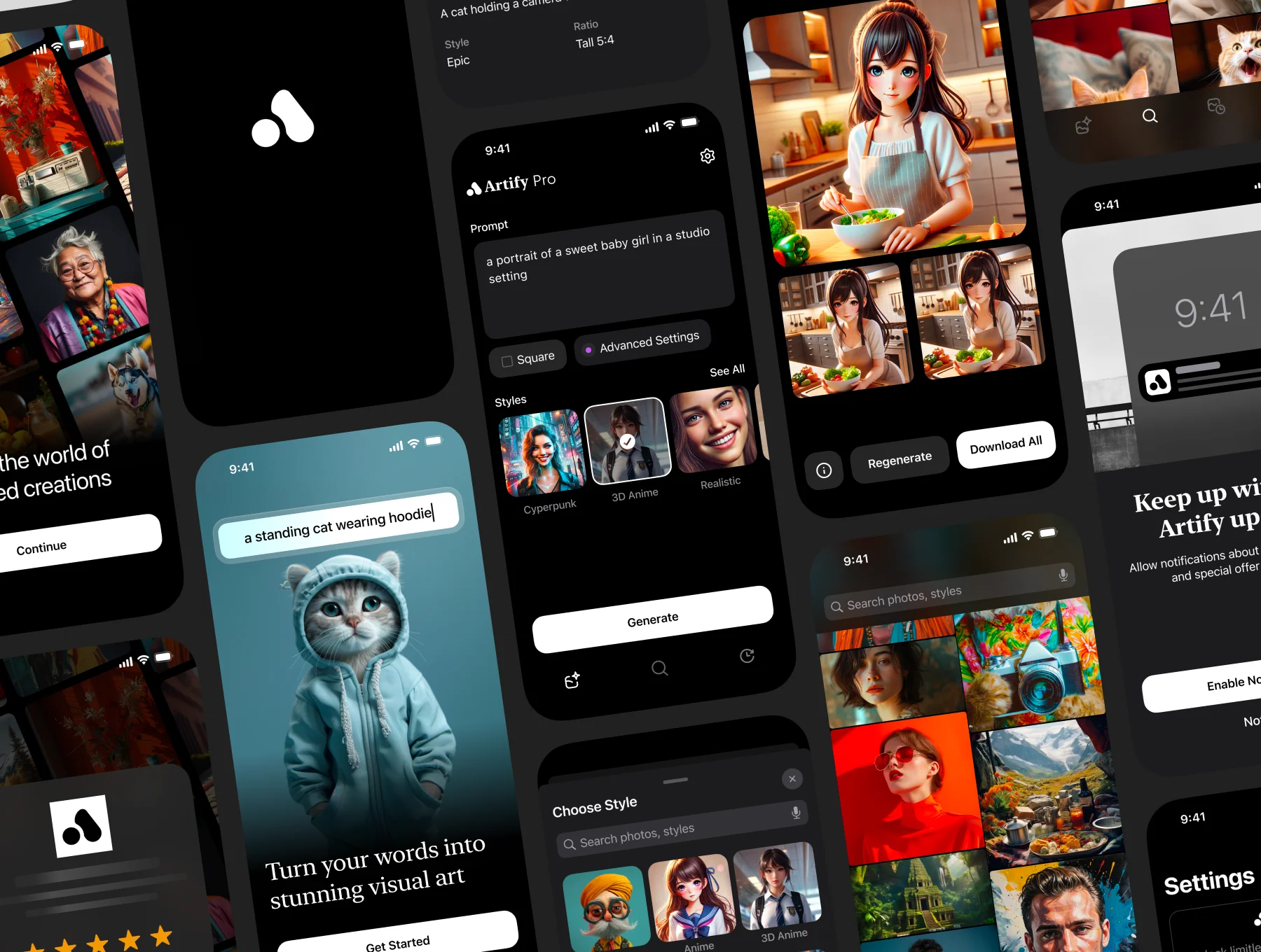 Artify: AI Image Generator iOS UI Kit 2