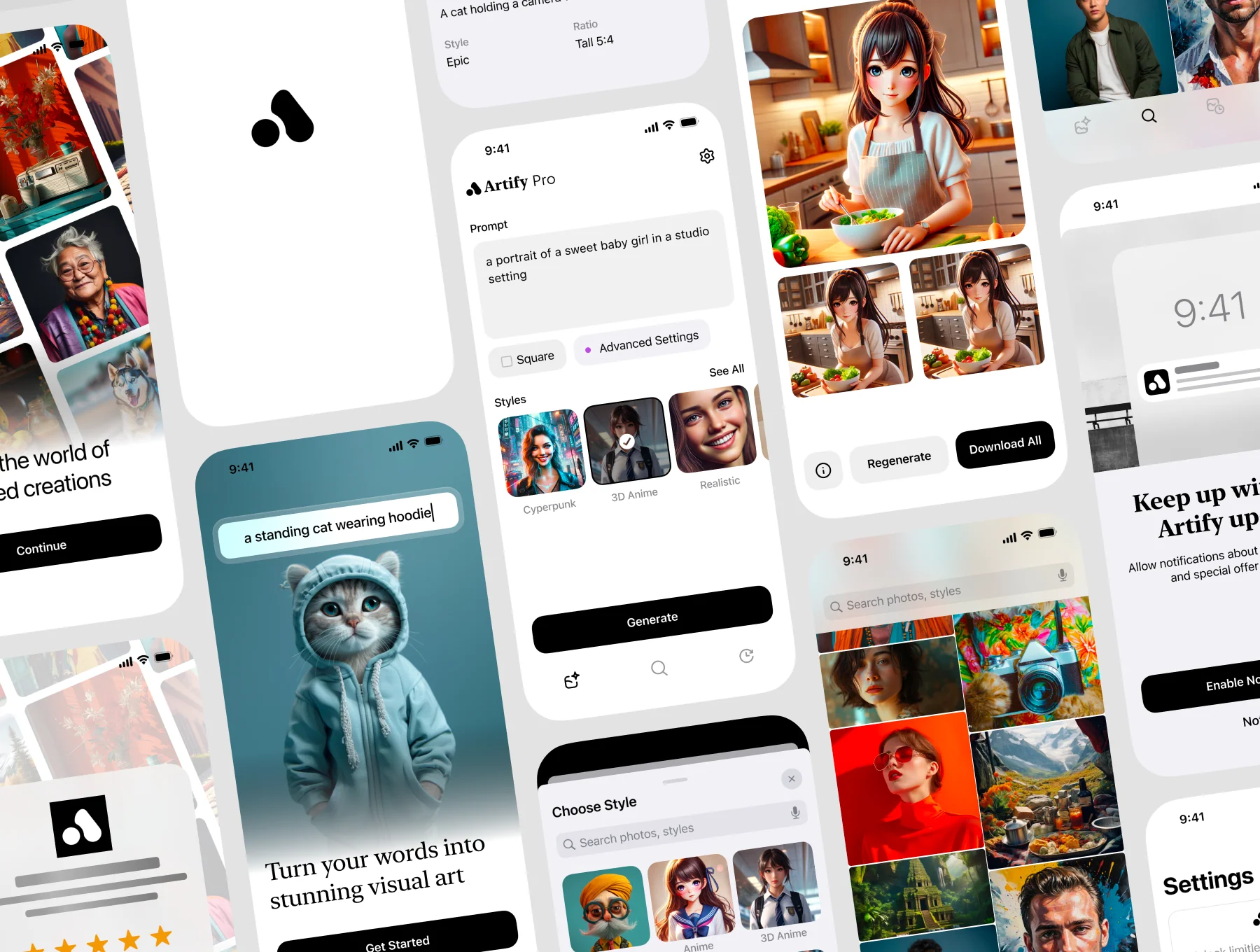 Artify: AI Image Generator iOS UI Kit 3