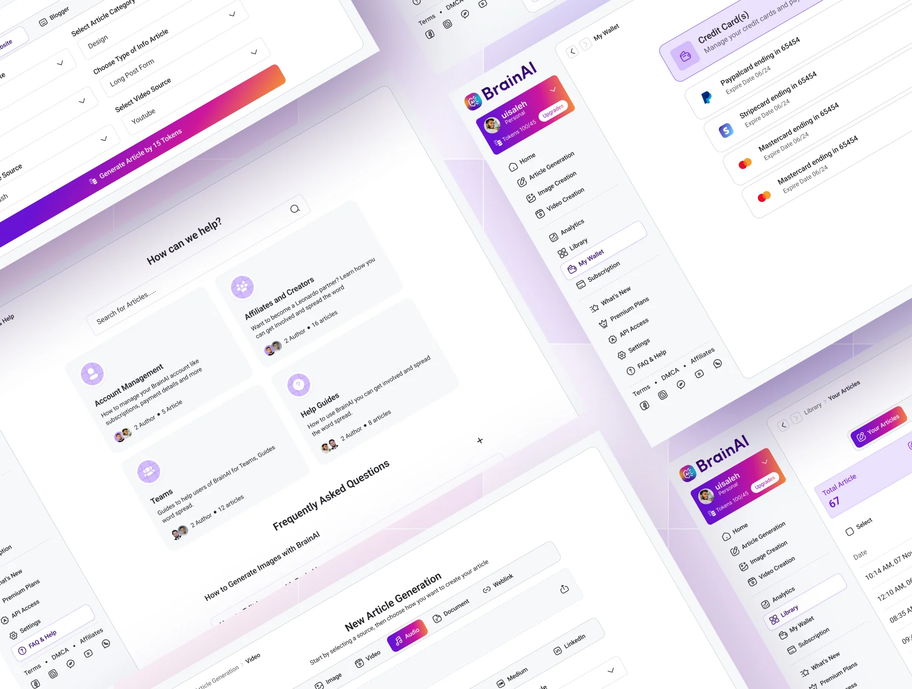AI Generator Tool Web App UI Kit 8