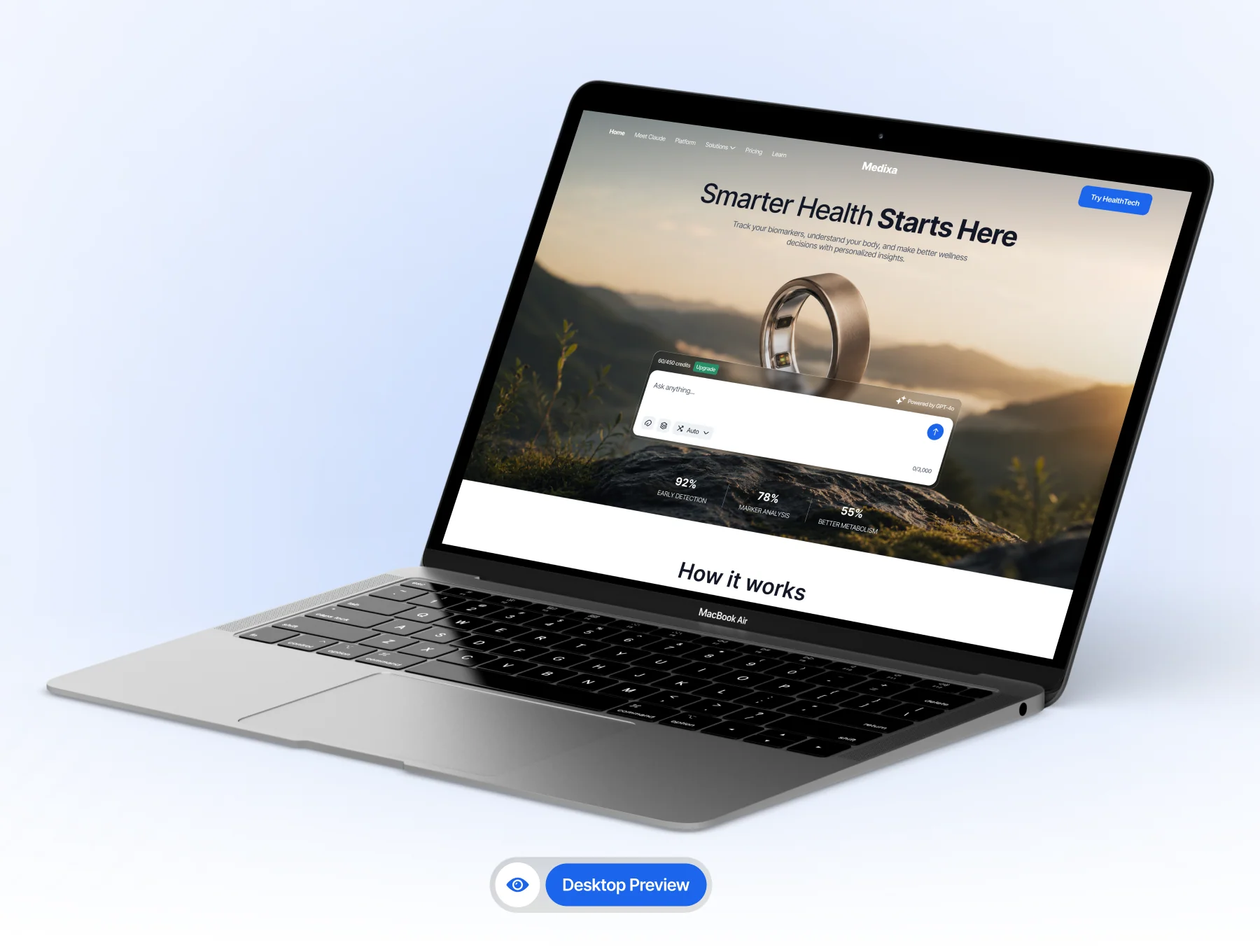 AI HealthTech Website - Medixa 9