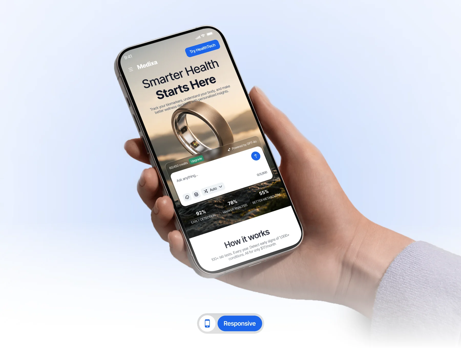 AI HealthTech Website - Medixa 7