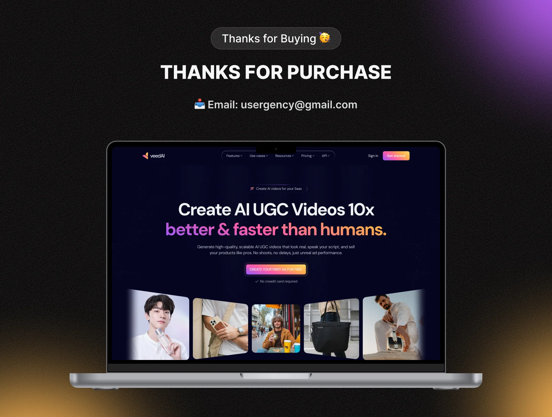 UGC AI VIdeo Making Platform Website Design - VeedAI 6