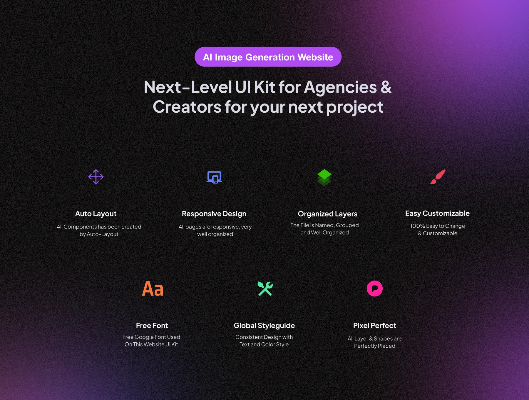 AI Image Generation Website Design Template - ImgenAI 5