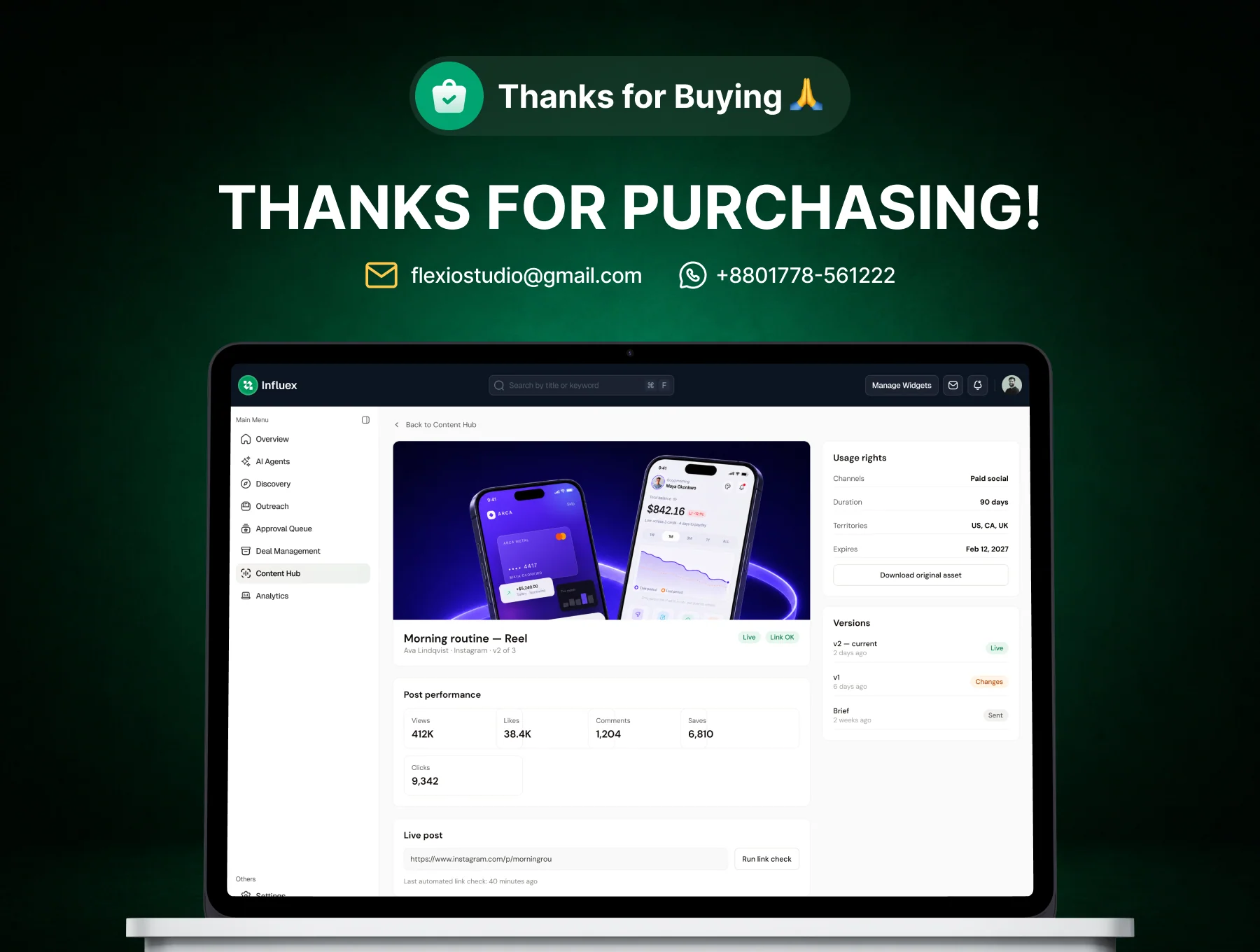 AI Influencer Marketing Web App UI Kit 6