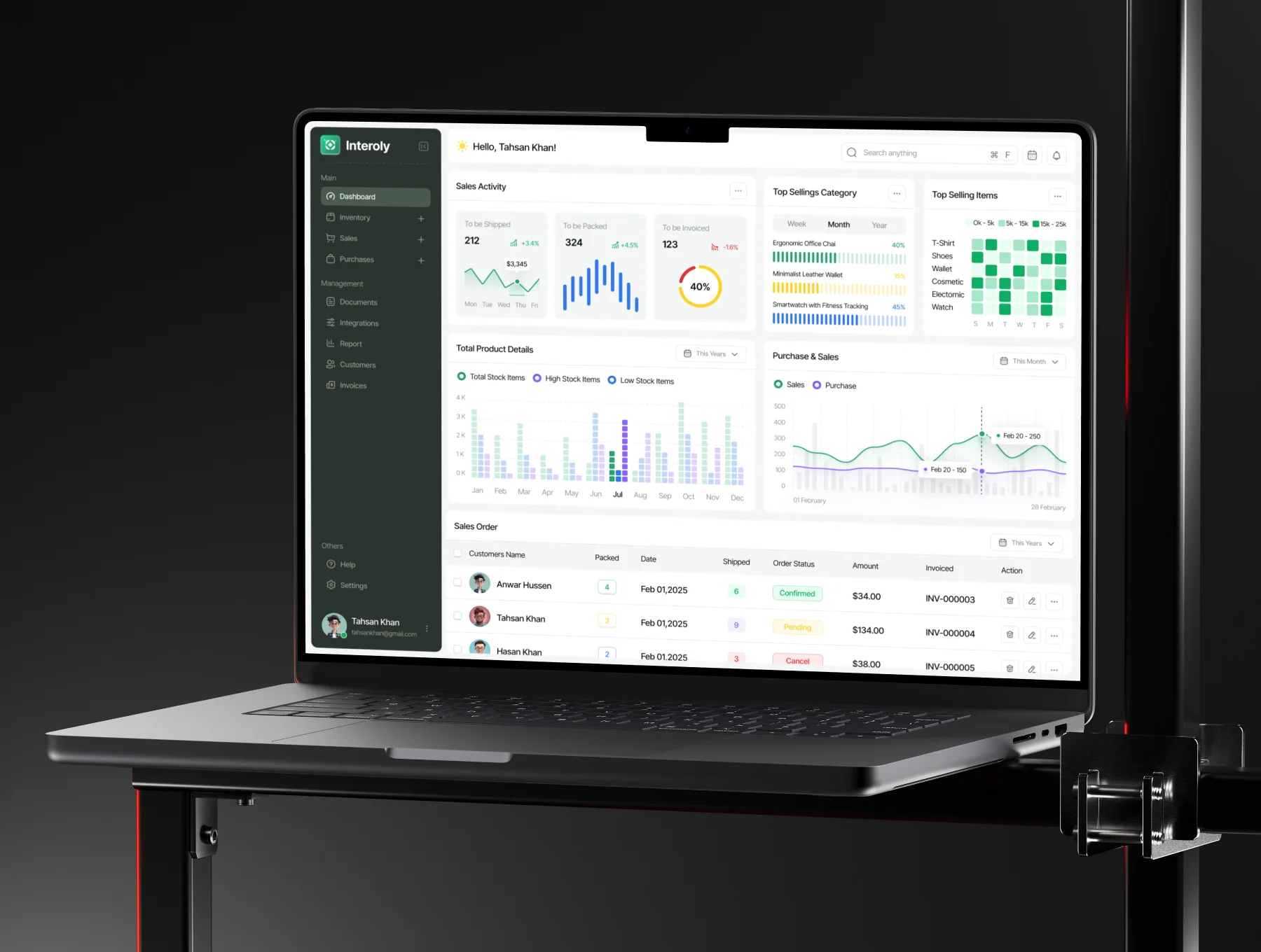 AI Inventory Management Web App UI Kit 7