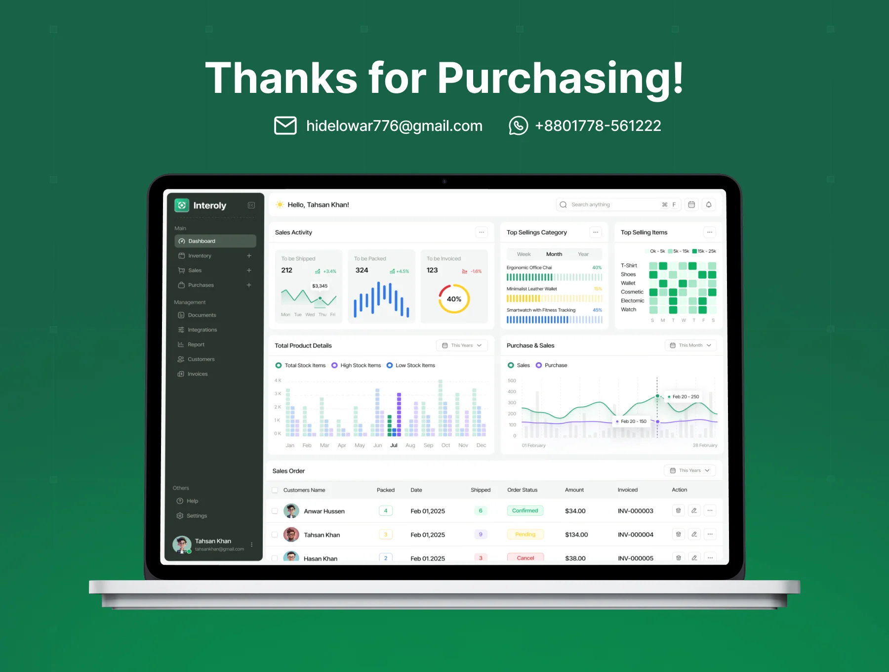 AI Inventory Management Web App UI Kit 8
