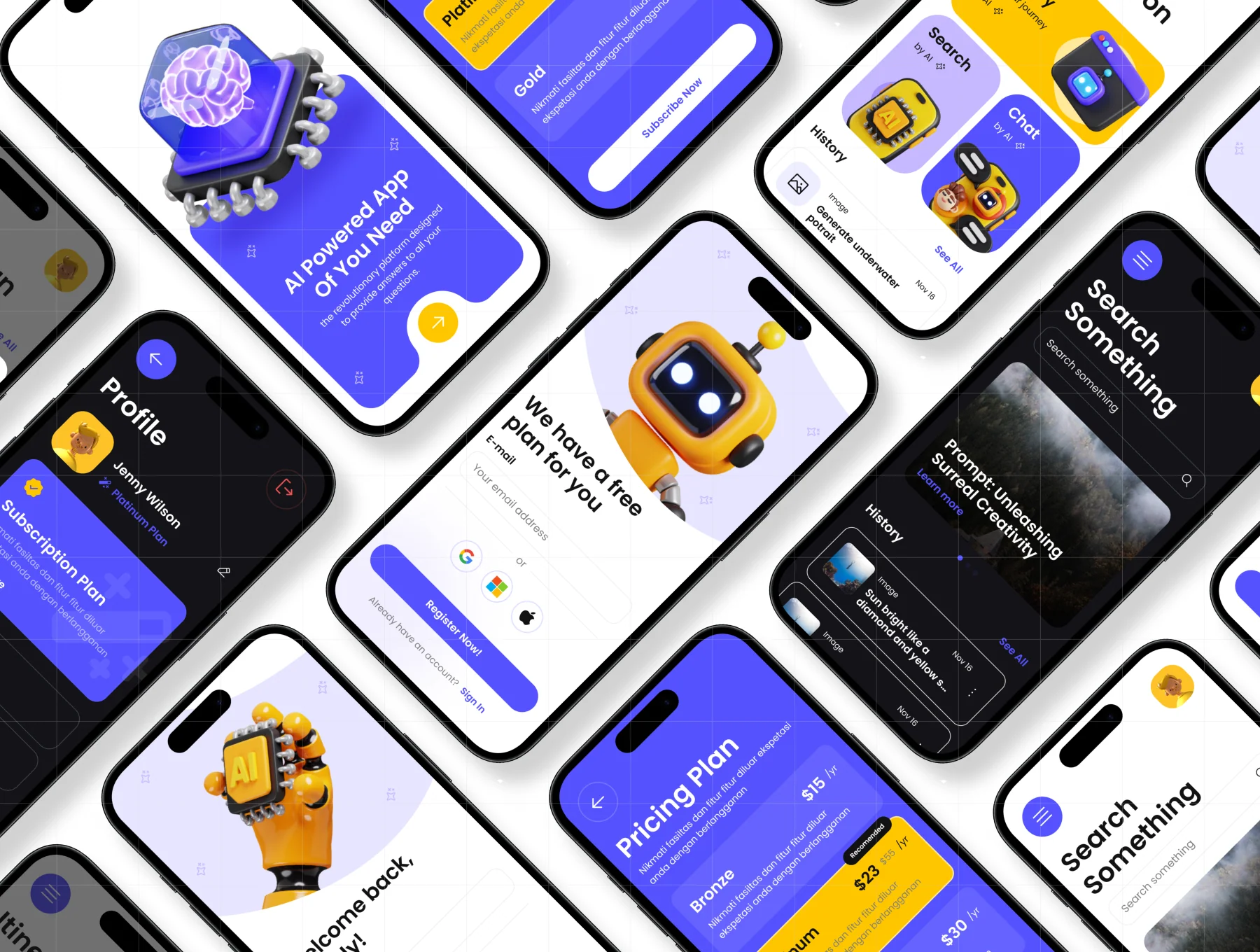 AI KOO - AI Generator Mobile App UI UX KIT 2