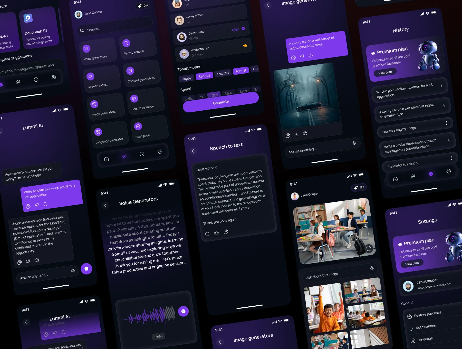 AI Lummi Chatbot Mobile App UI Kit 4