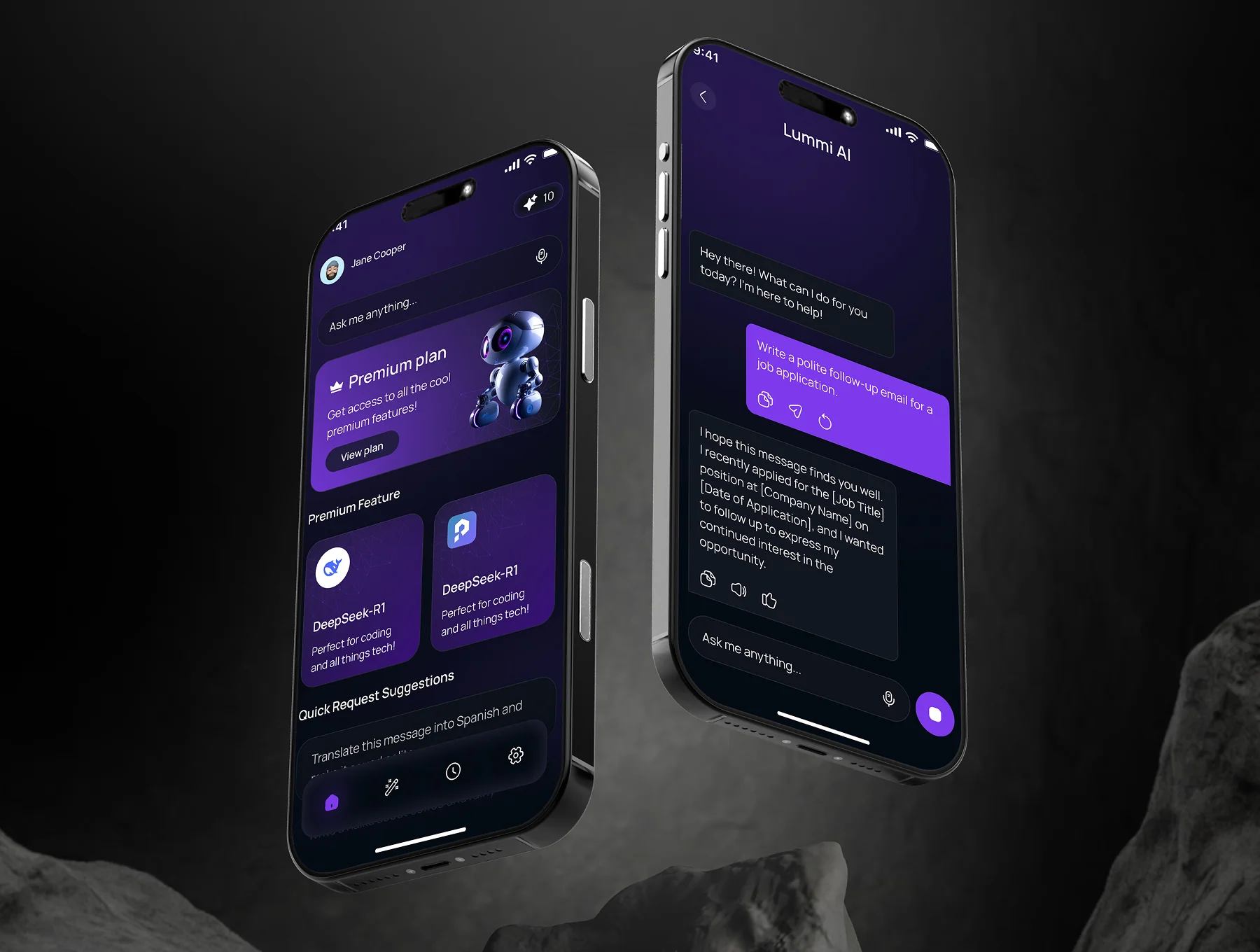 AI Lummi Chatbot Mobile App UI Kit 8