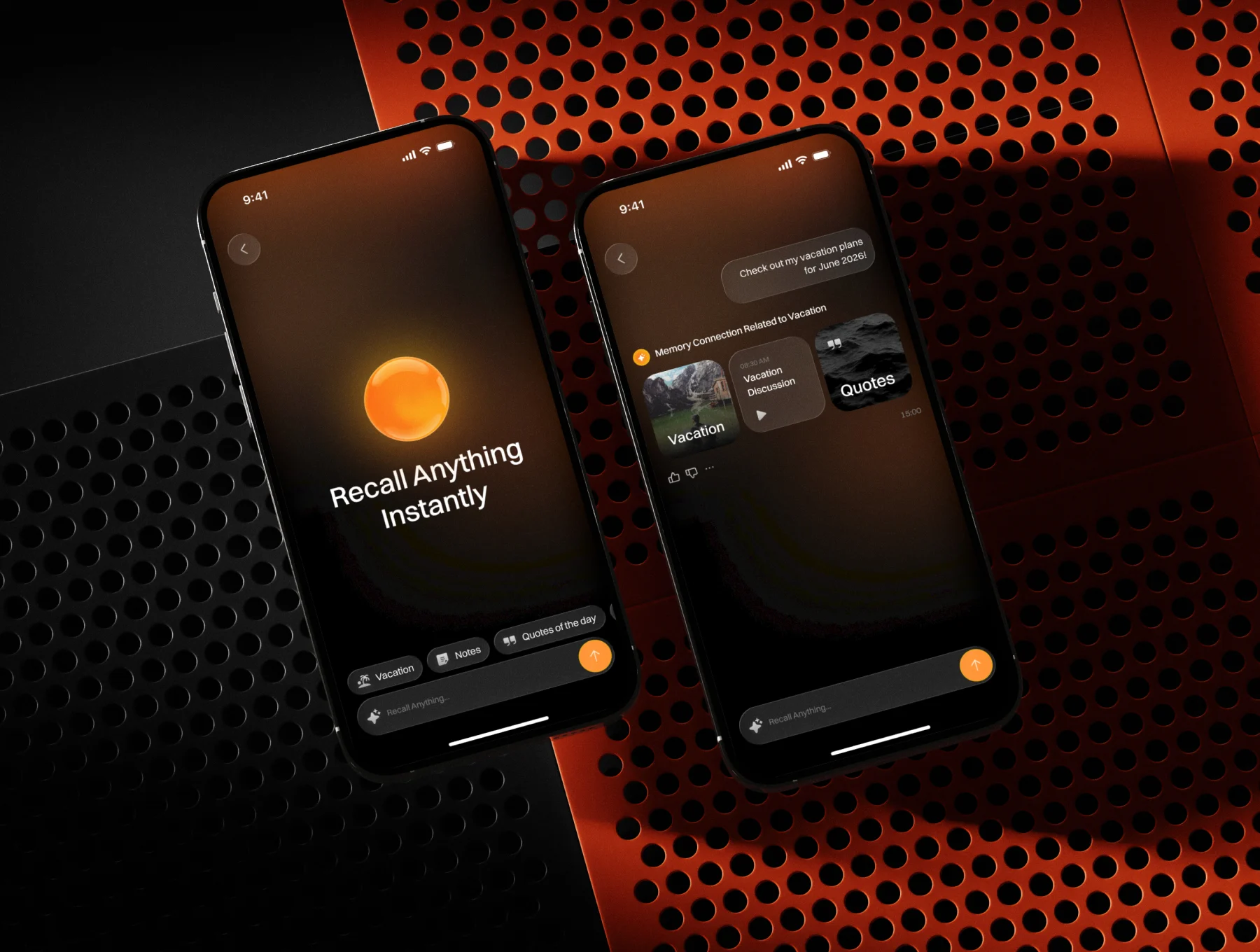 AI Memory Timeline App UI 2