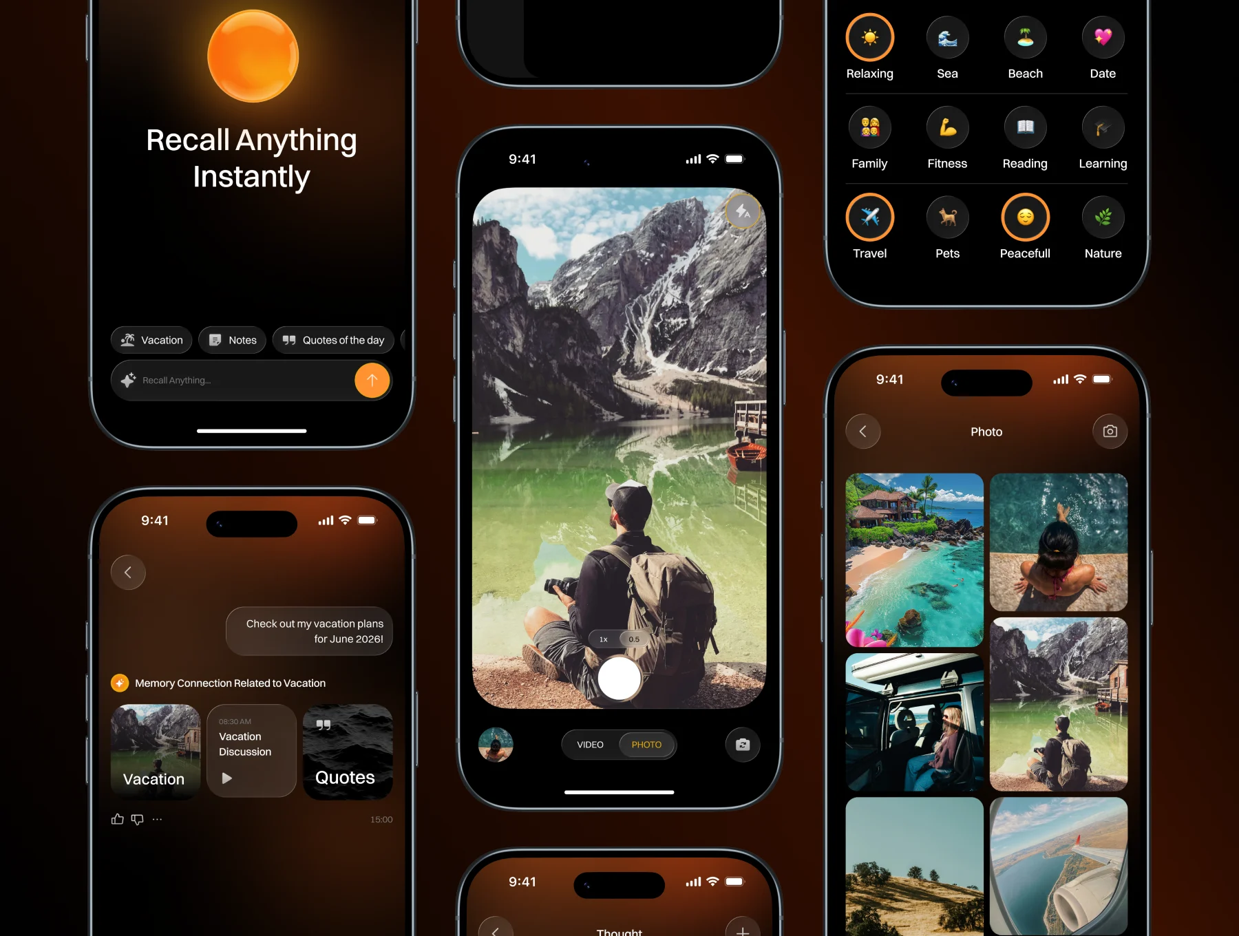AI Memory Timeline App UI 5