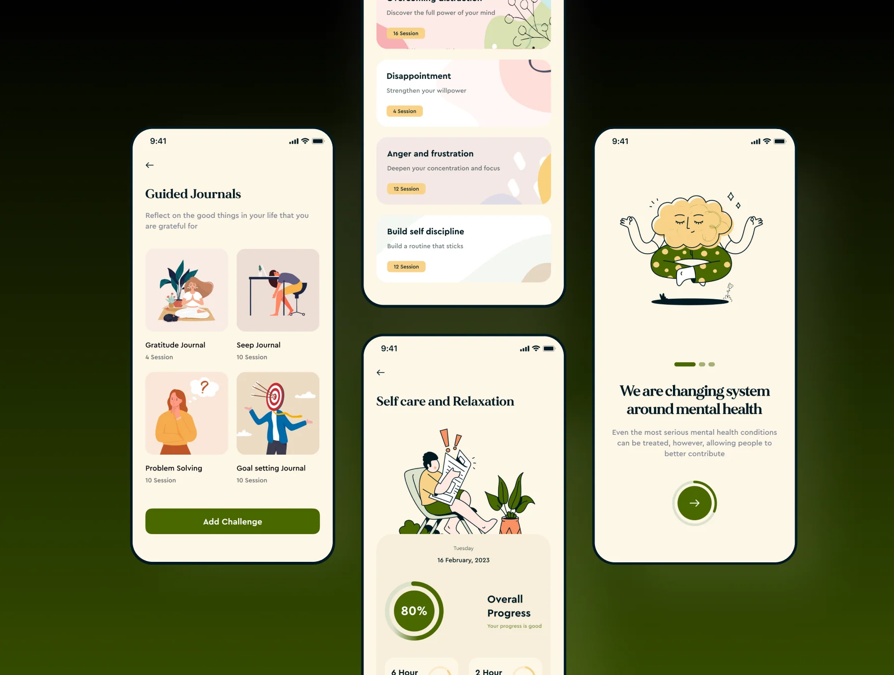 AI Mental Health Mobile App UI Kit 5