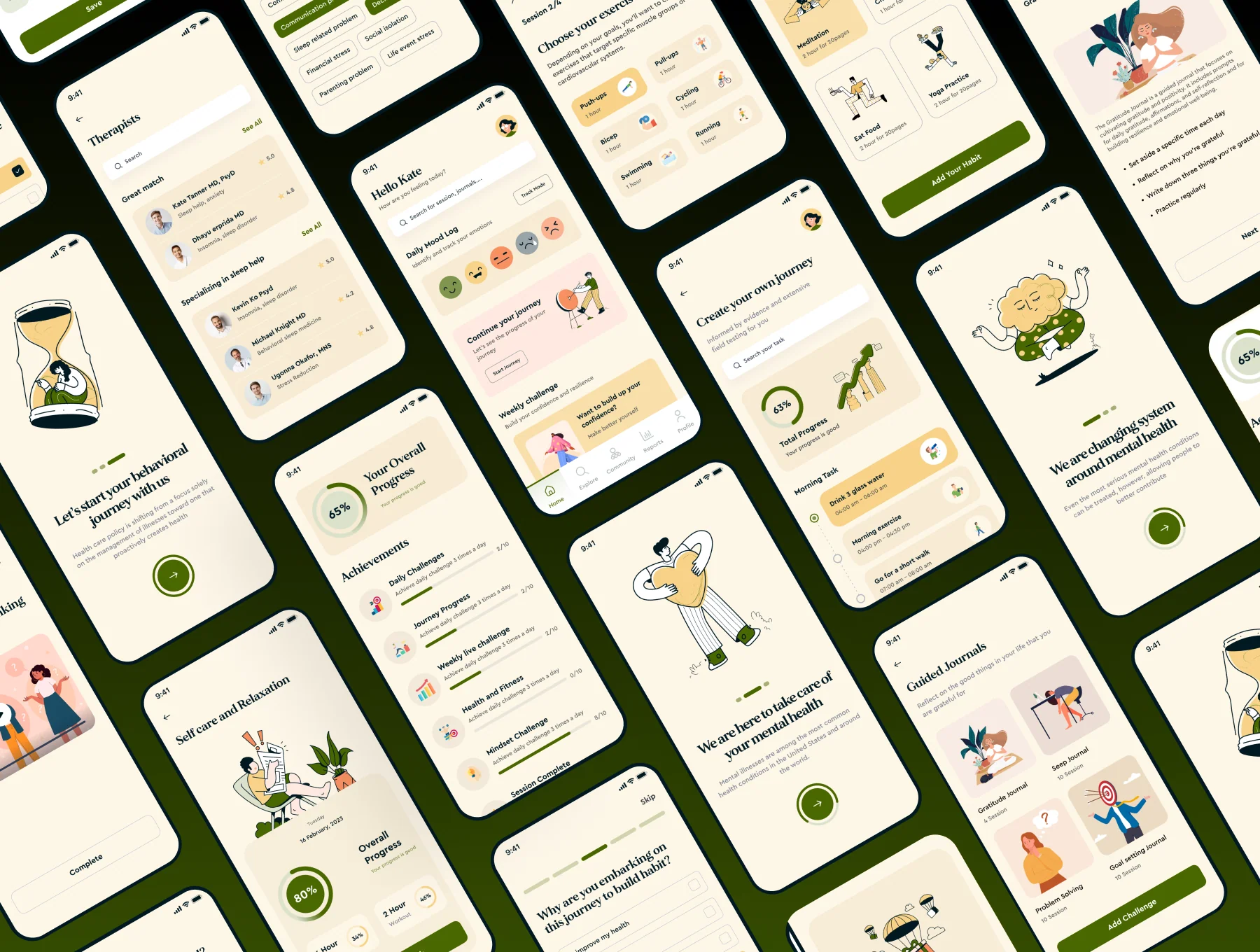 AI Mental Health Mobile App UI Kit 6