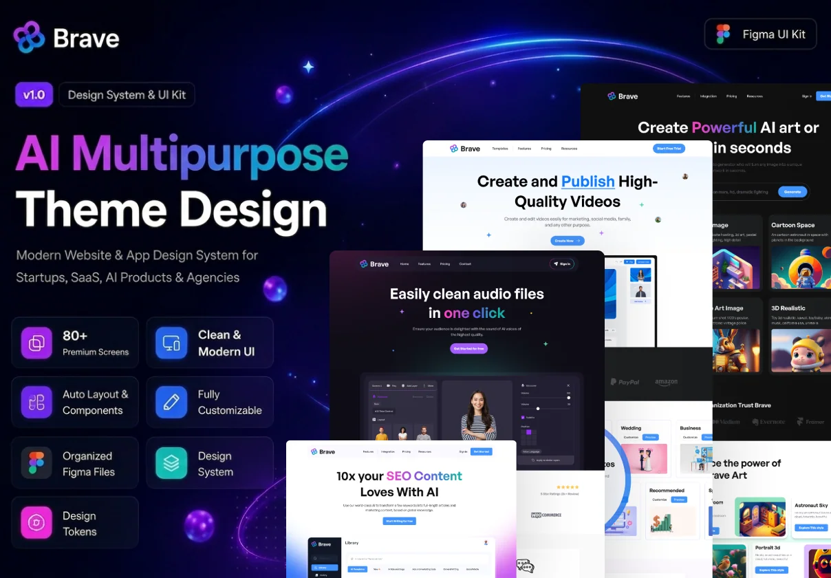 AI Multipurpose Website UI Kits