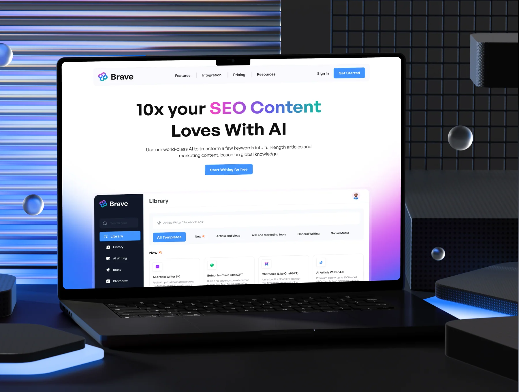 AI Multipurpose Website UI Kits 4