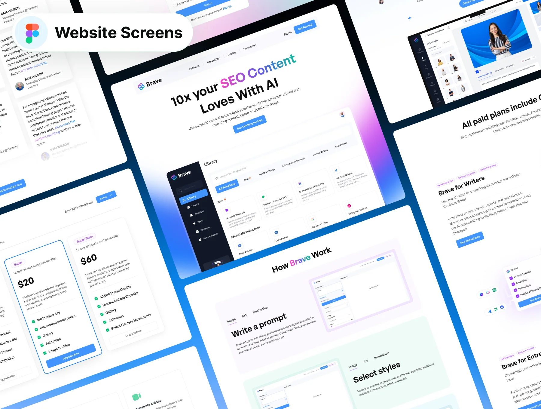 AI Multipurpose Website UI Kits 7