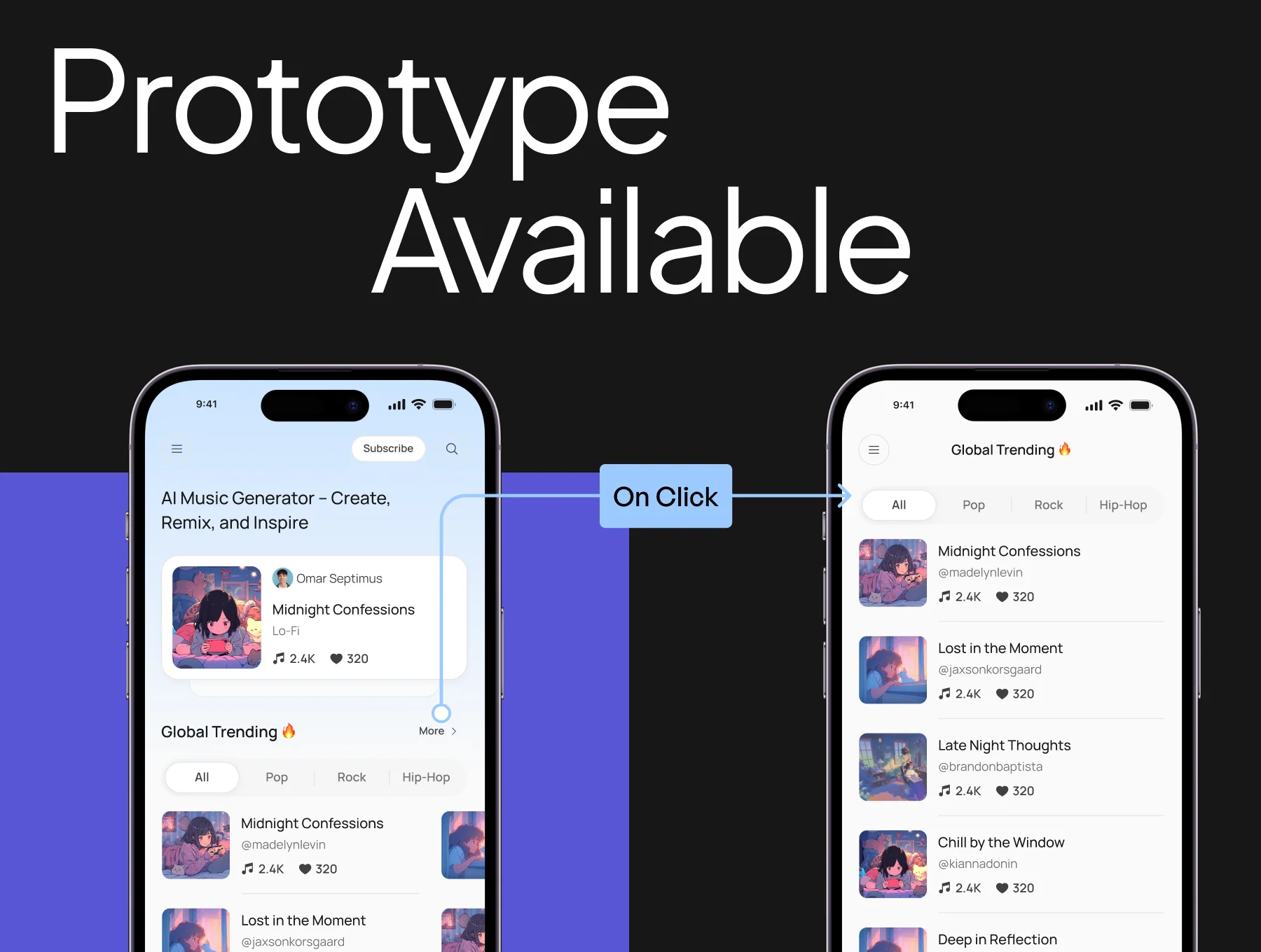 AI Music Generator App UI Kit 5