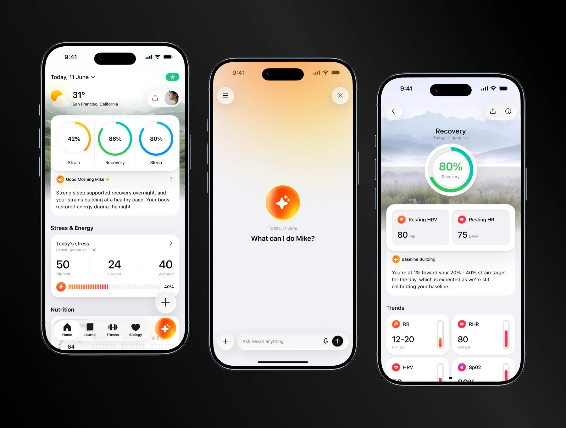 AI Personal Health Mobile UI Kit 3
