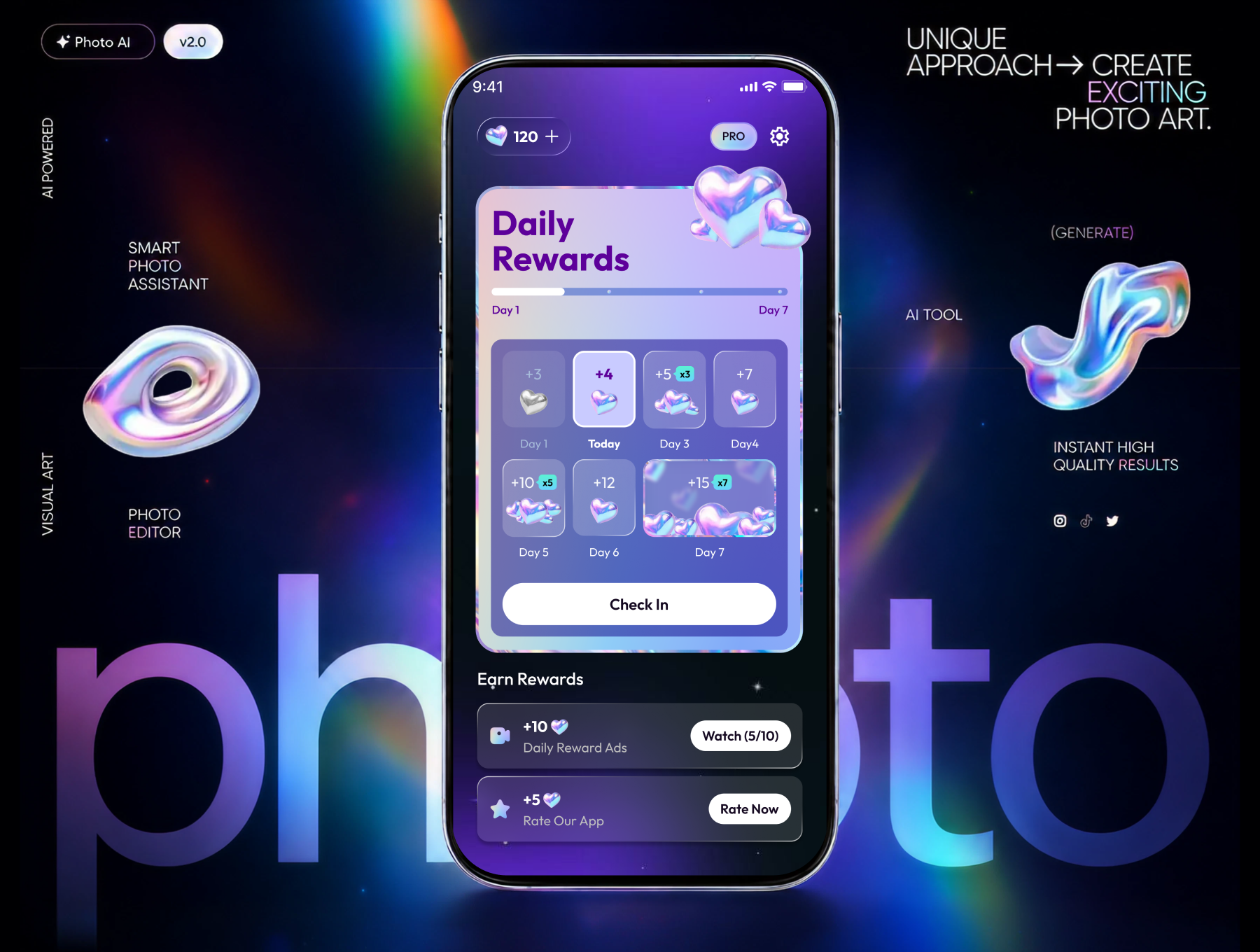 AI Photo Editor & Image Generator Mobile App UI Kit - Pixora AI 2