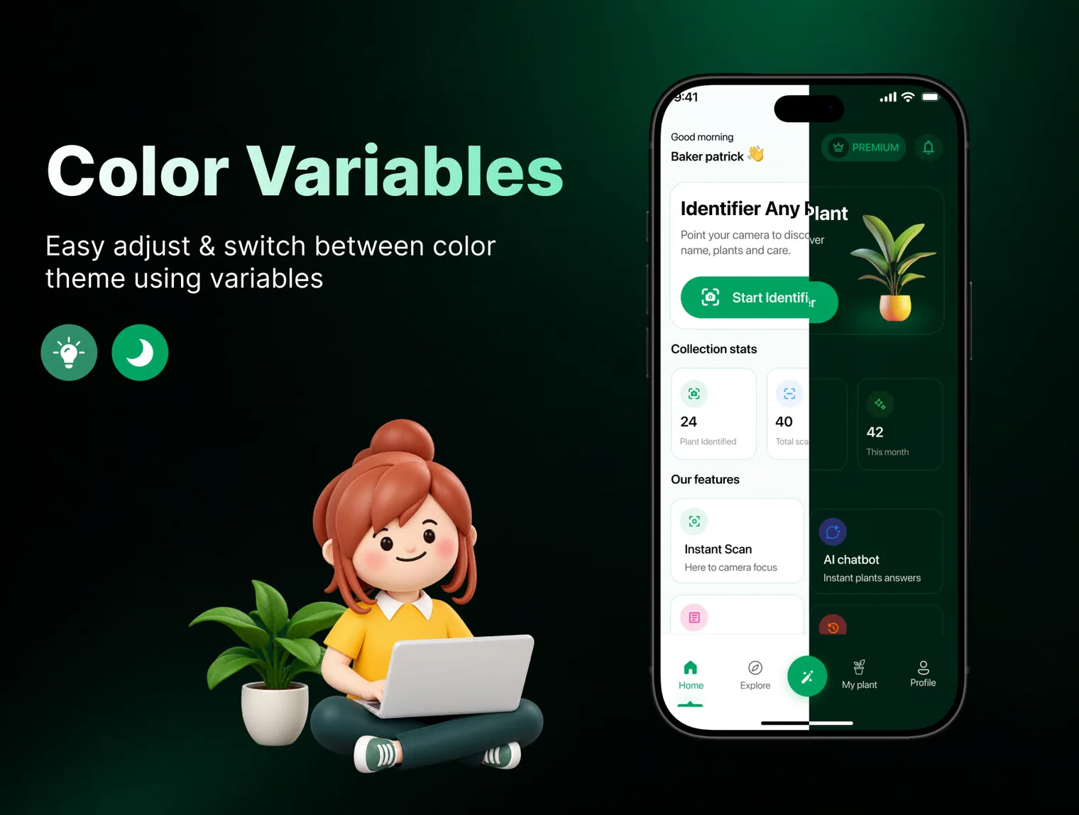 AI Plant Identifier App UI Kit for Figma 2
