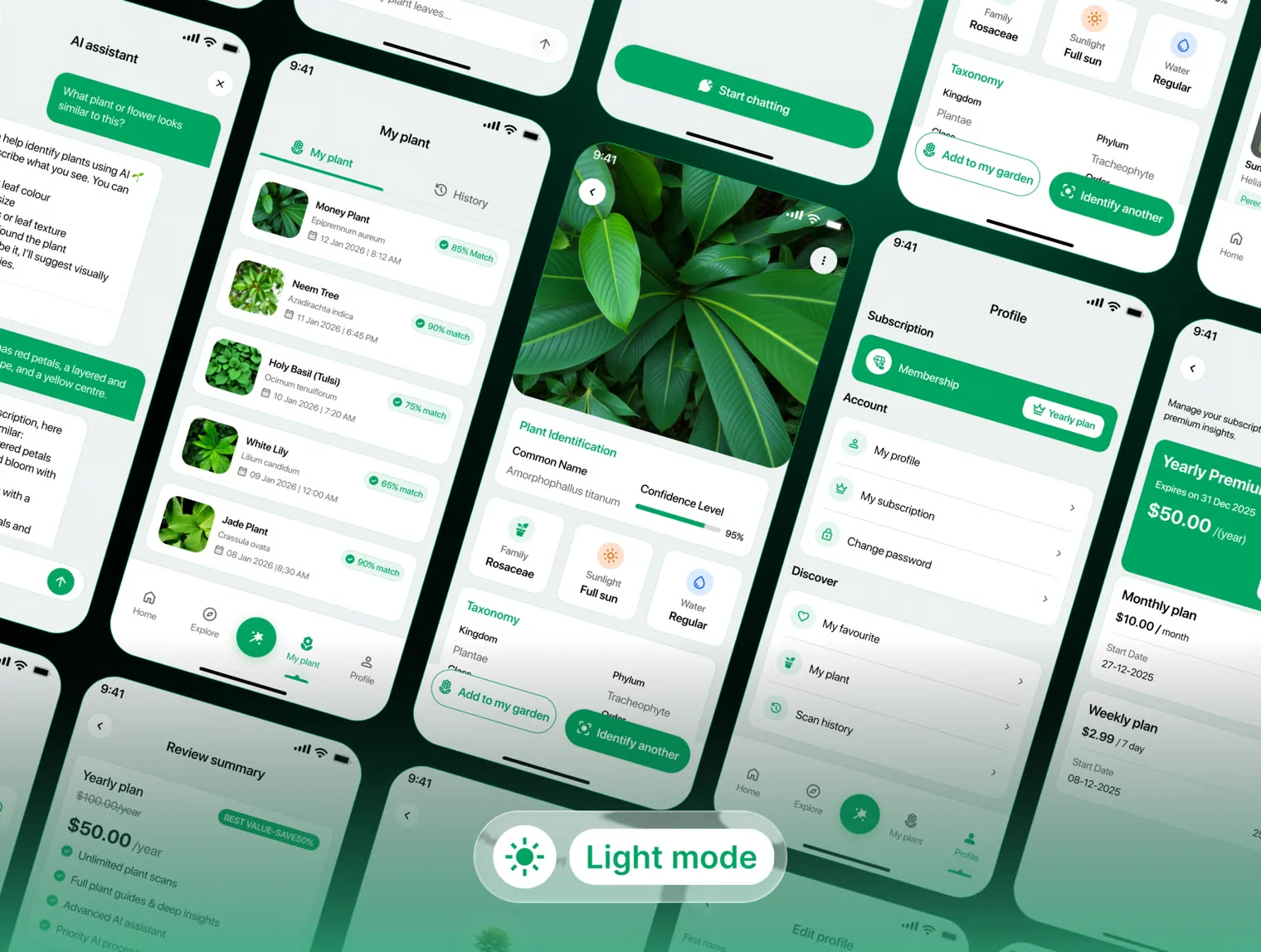 AI Plant Identifier App UI Kit for Figma 3