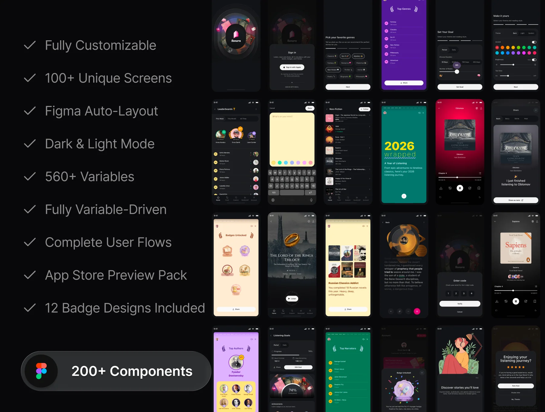 AI-Powered Audiobook App - Mobile App UI Kit.v1.0 2