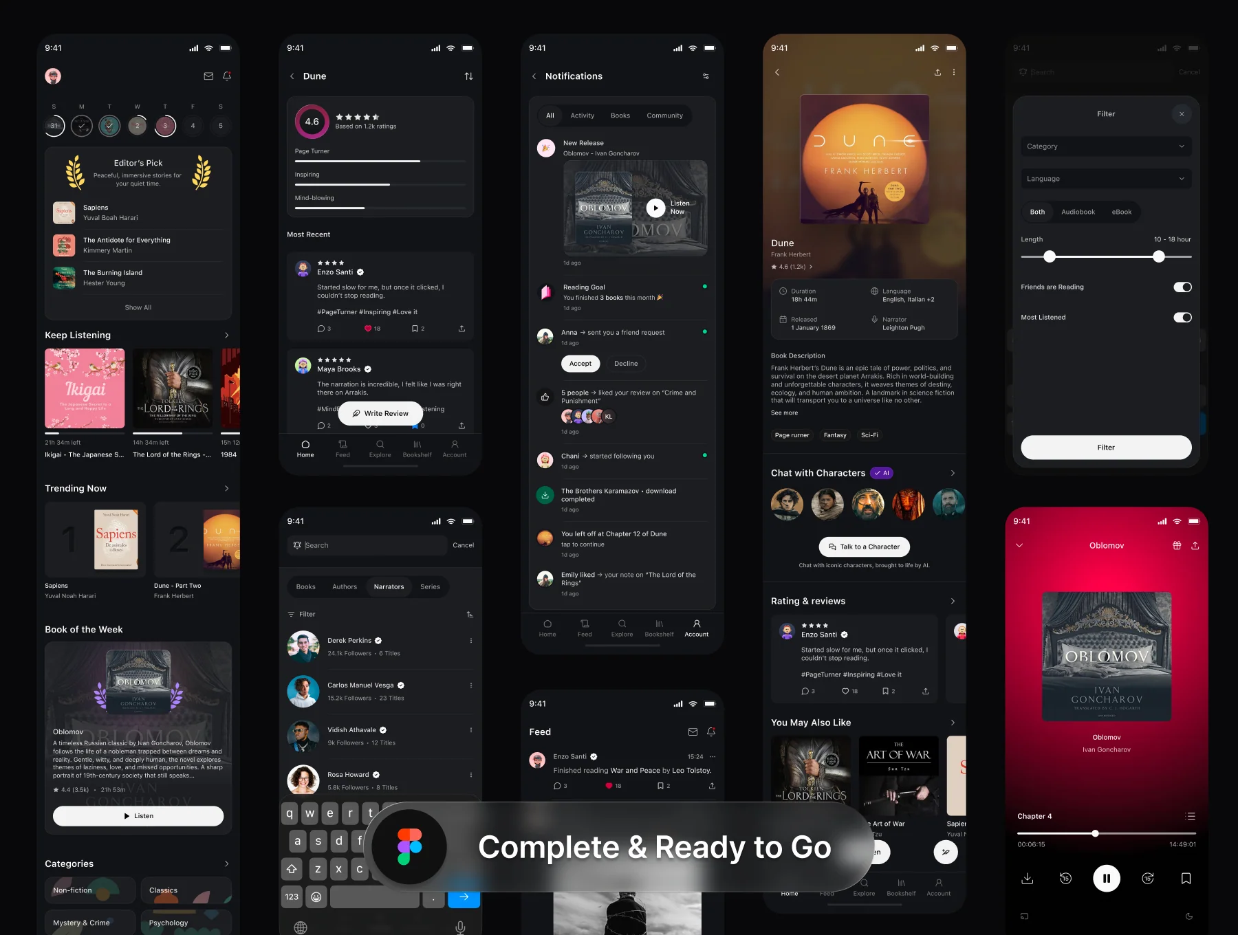 AI-Powered Audiobook App - Mobile App UI Kit.v1.0 3