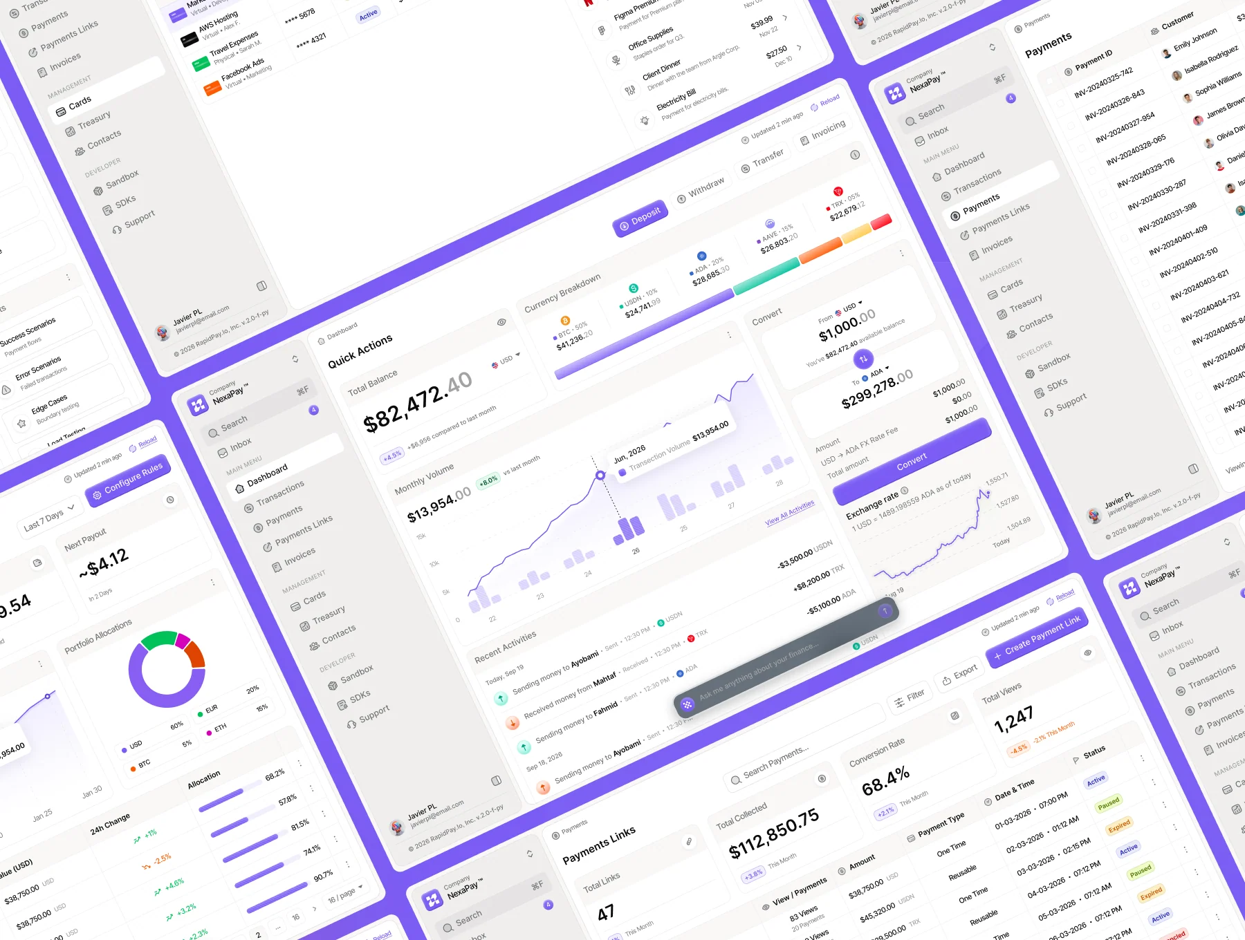 AI Powered Finance Management Dashboard UI Kit 4