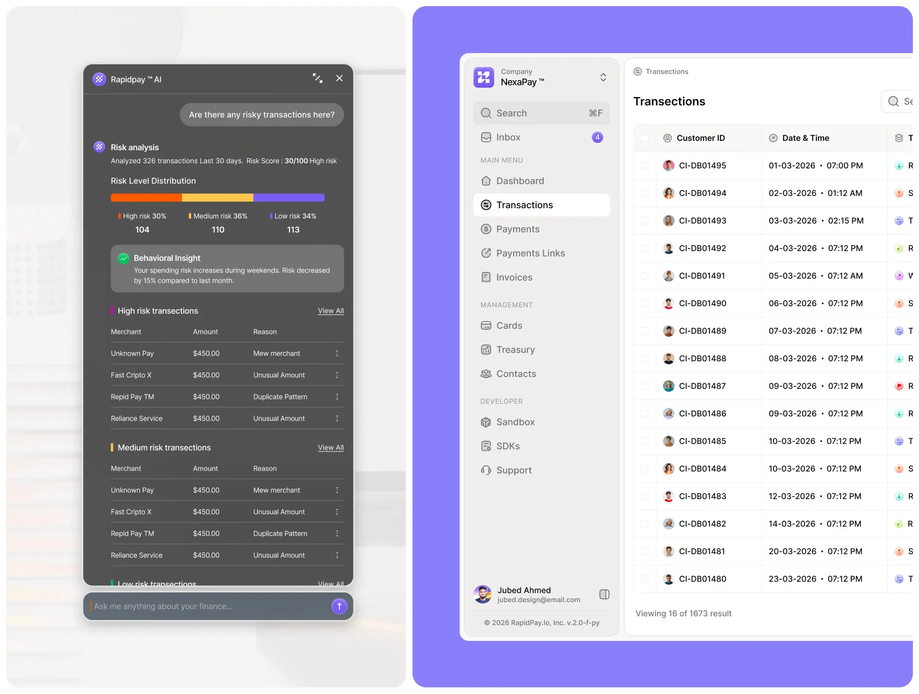 AI Powered Finance Management Dashboard UI Kit 5