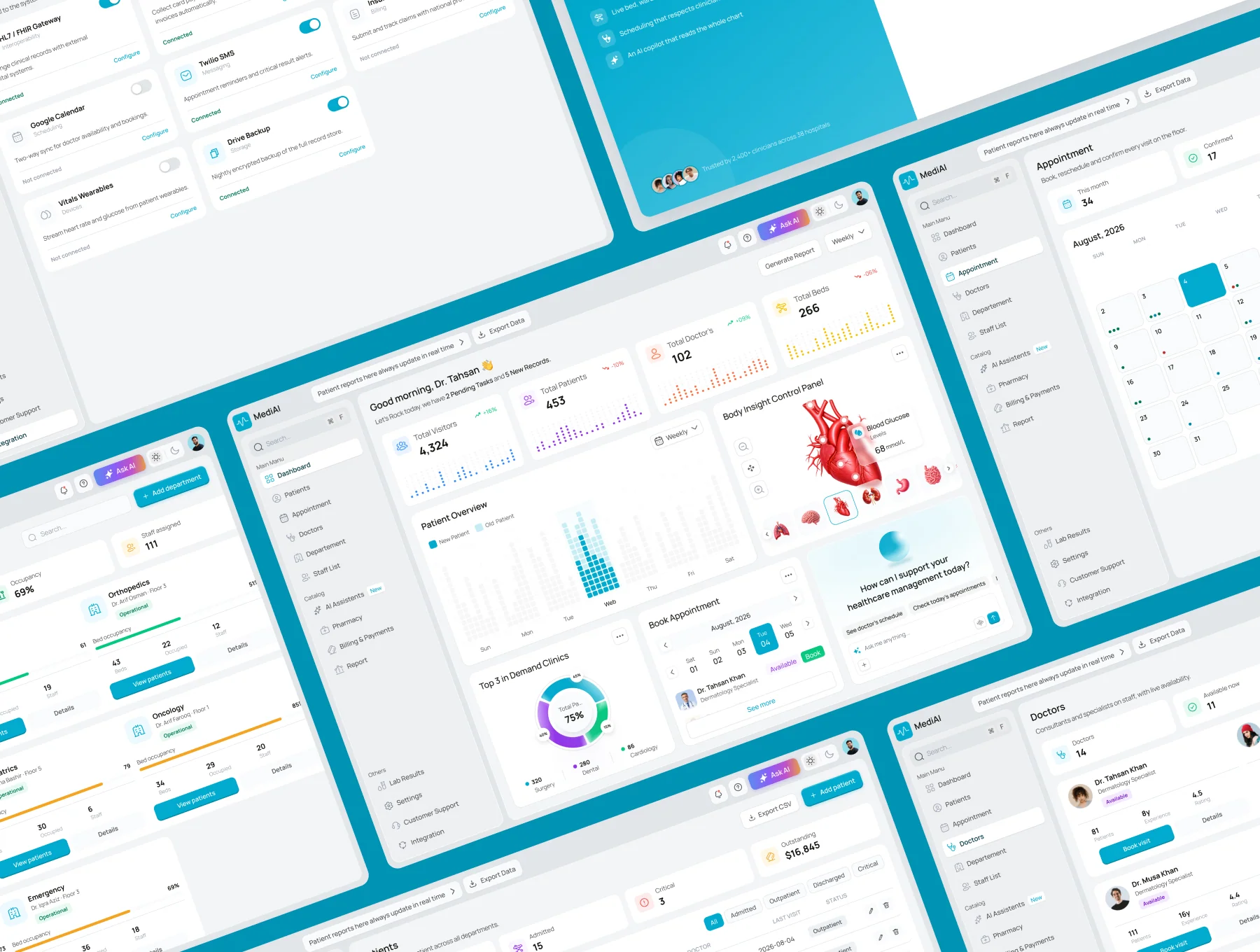 AI-Powered Healthcare Management UI Kit 4