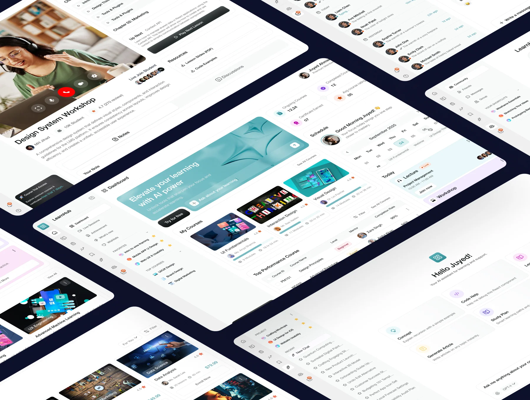 AI-Powered Learning Management Dashboard UI Kit 5