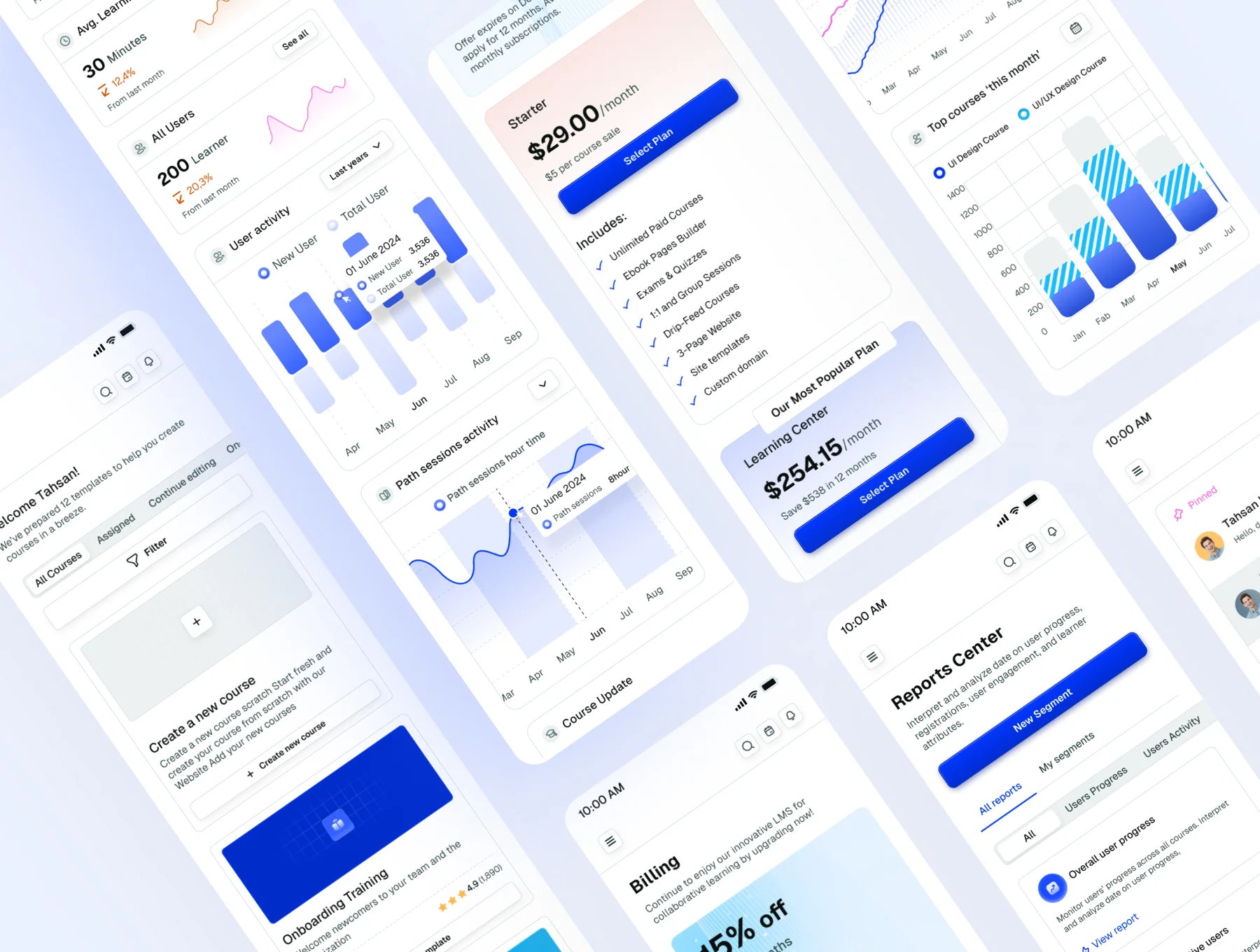 AI-Powered Learning Management Web App UI Kit 5