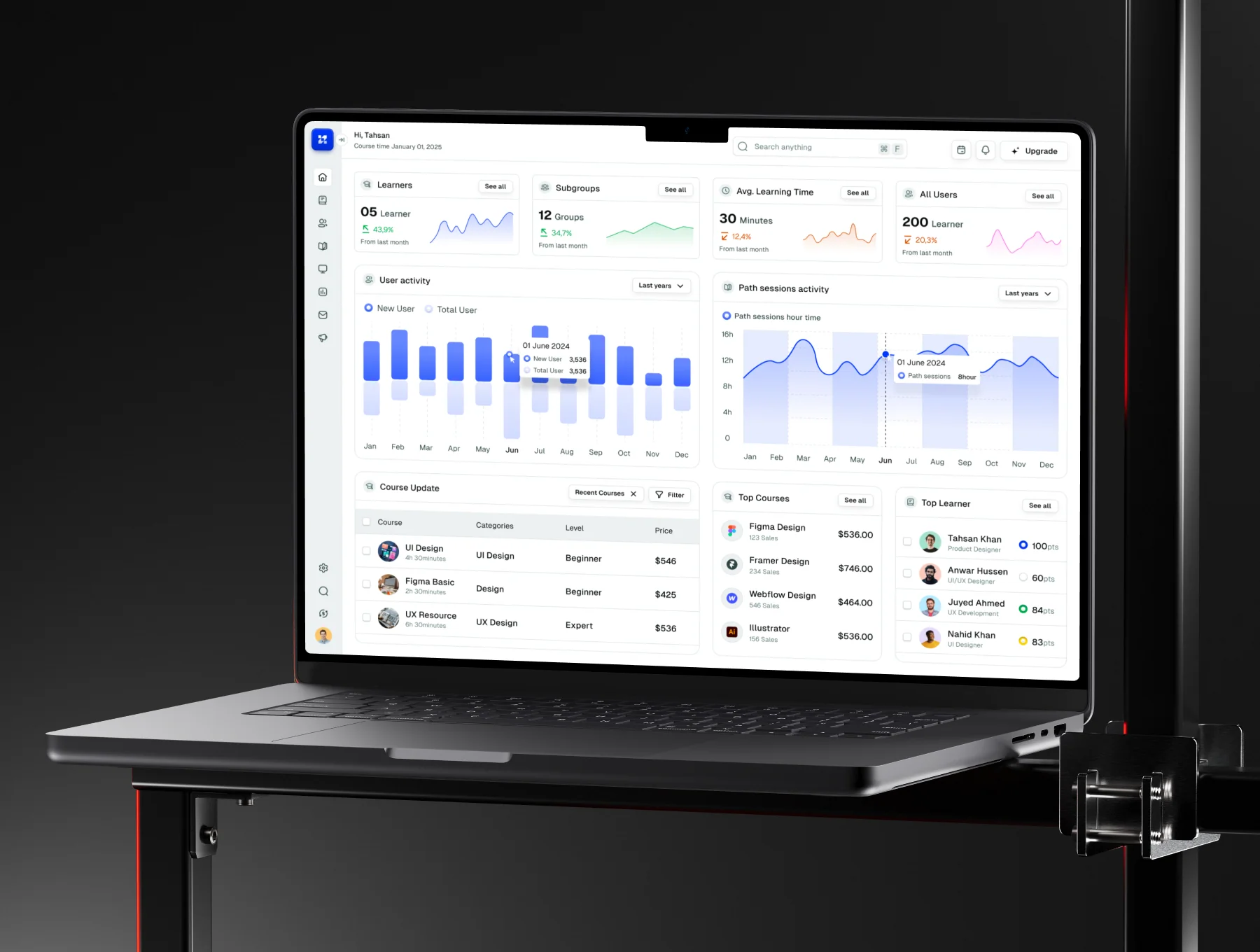 AI-Powered Learning Management Web App UI Kit 6