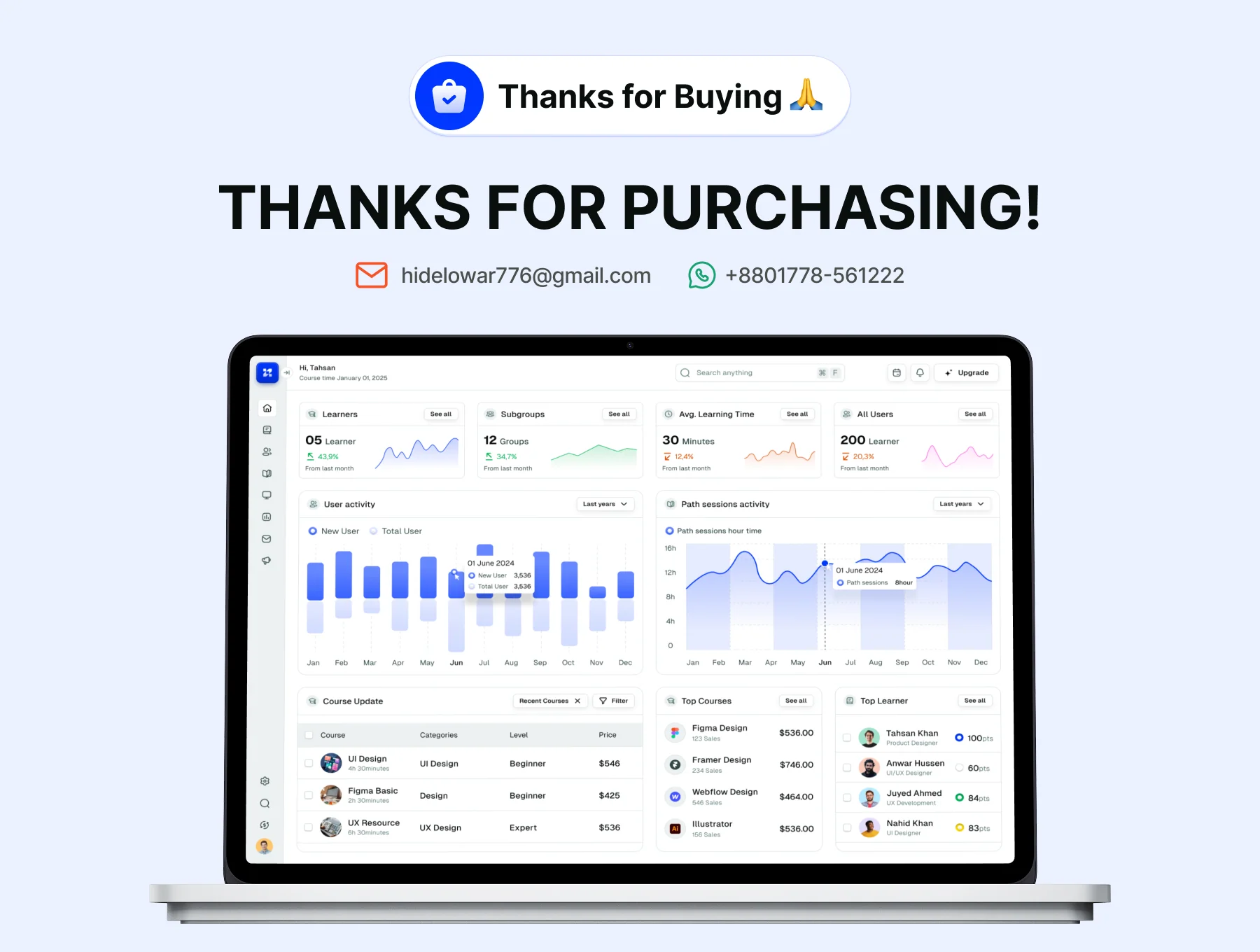 AI-Powered Learning Management Web App UI Kit 8