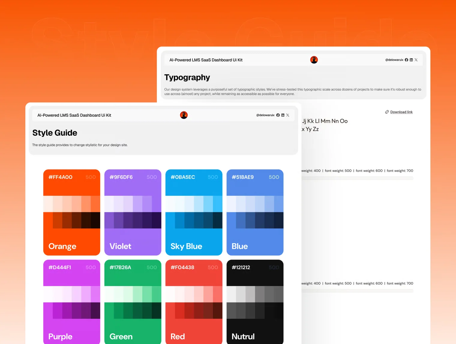 AI-Powered LMS SaaS Dashboard Web App UI Kit 2