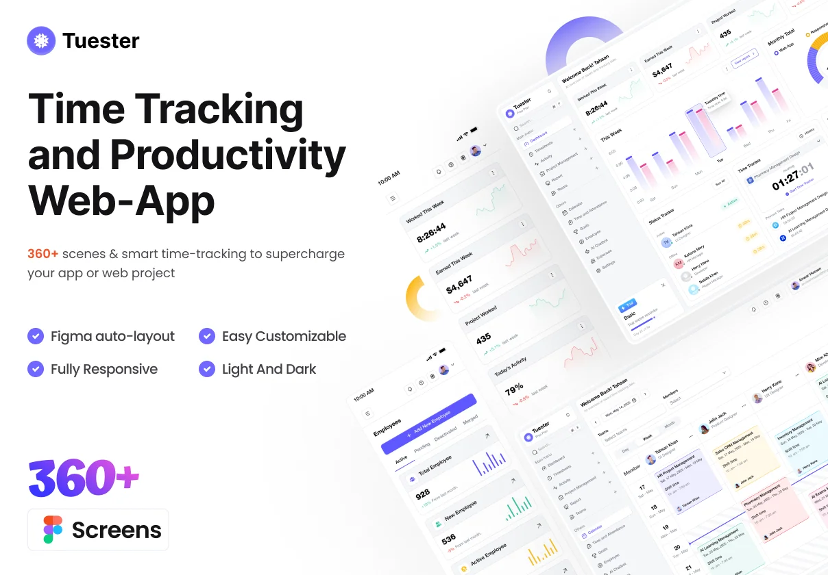 Time Tracking & Productivity Web App