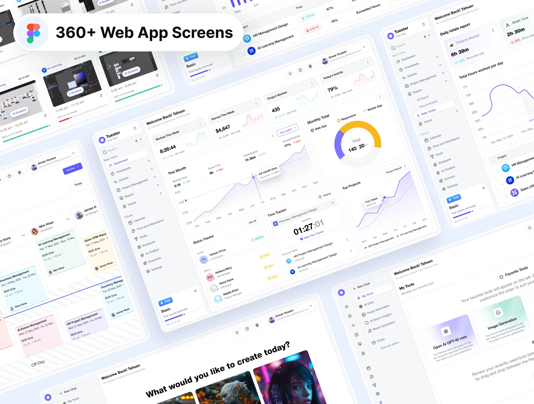 AI-Powered Time Tracking Website & Web App 4
