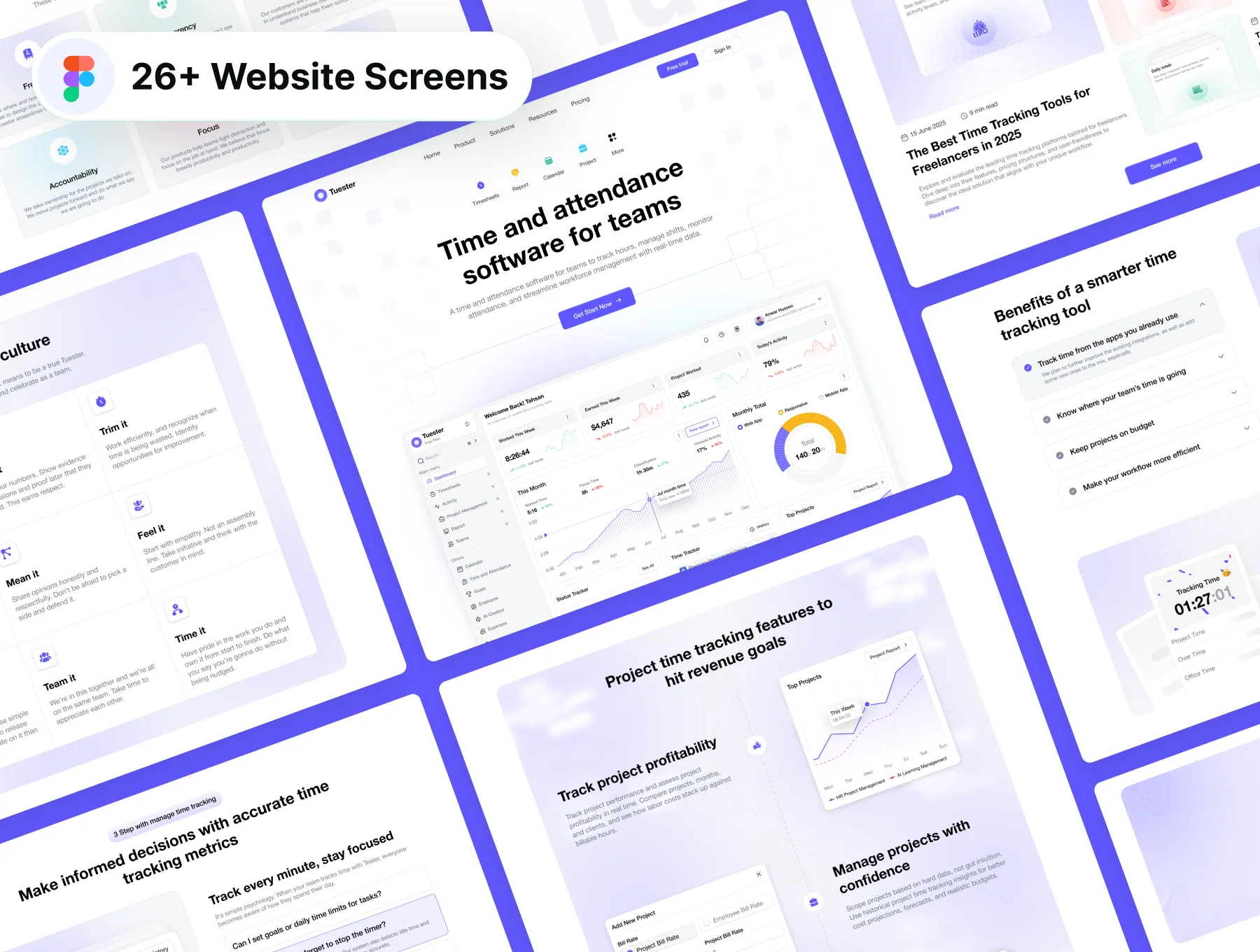 AI-Powered Time Tracking Website & Web App 5